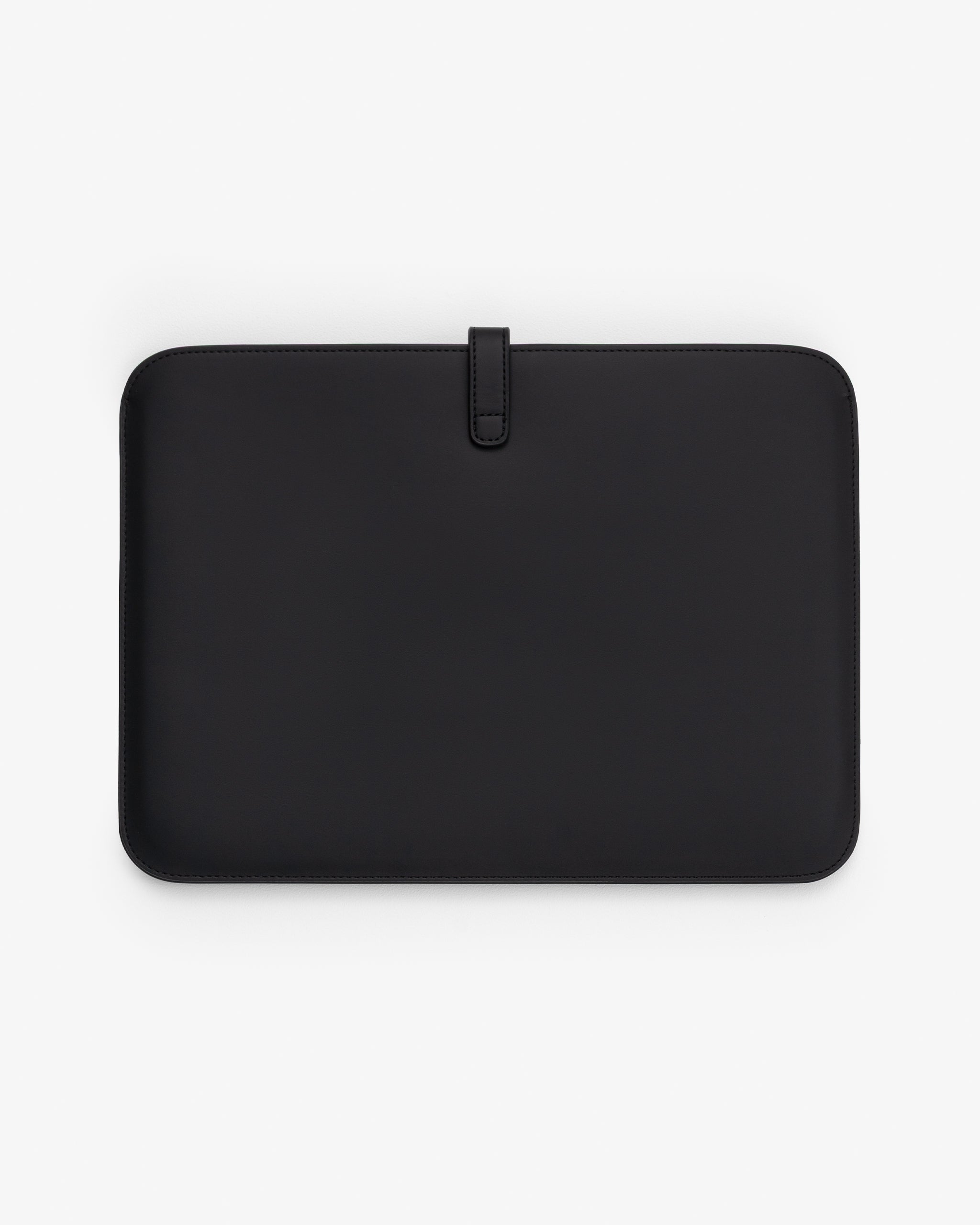 Black/Gunmetal 13"/14" laptop sleeve back.