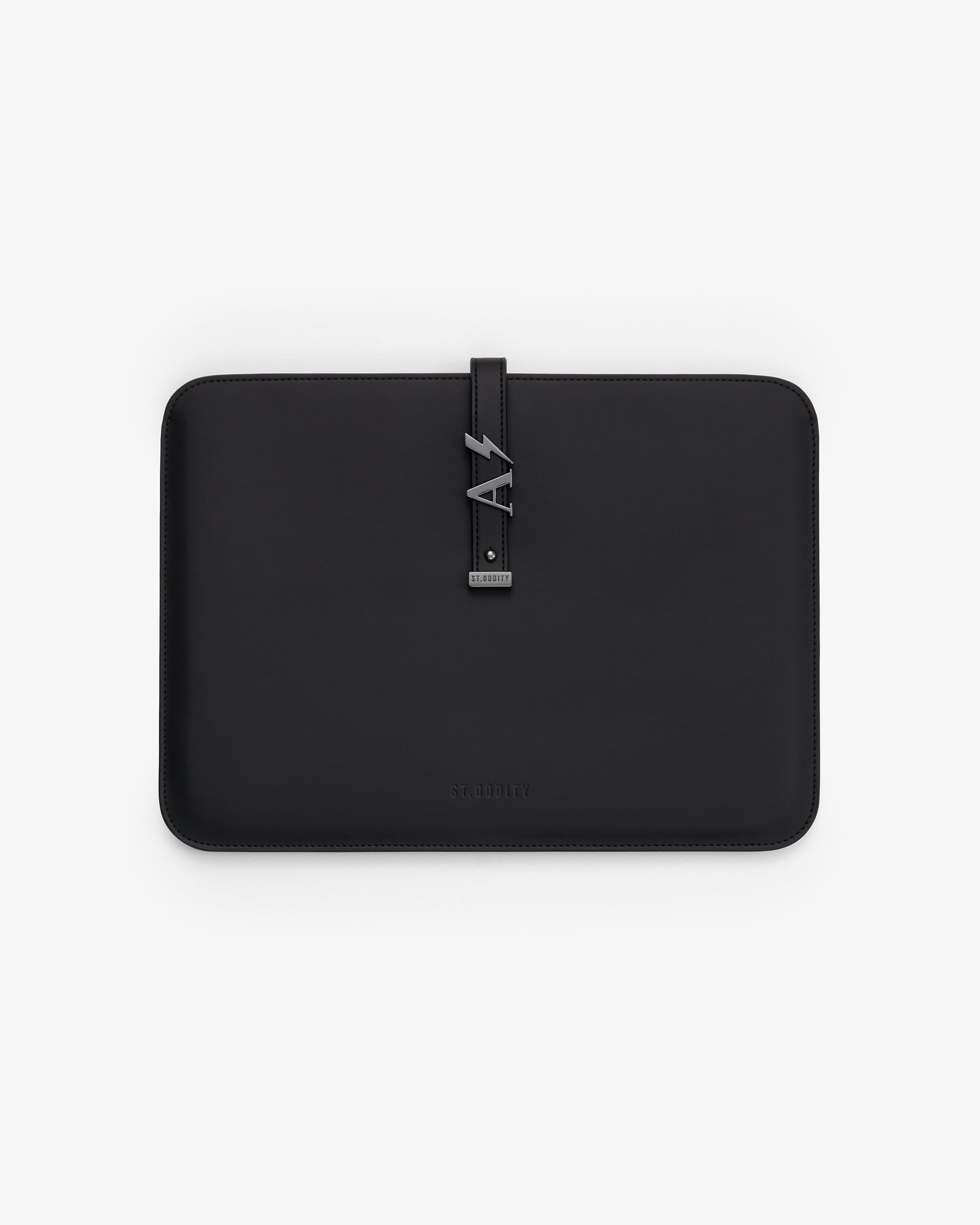 Pre-order (Late August): 13"/14" Laptop Sleeve in Black/Gunmetal with Personalised Hardware