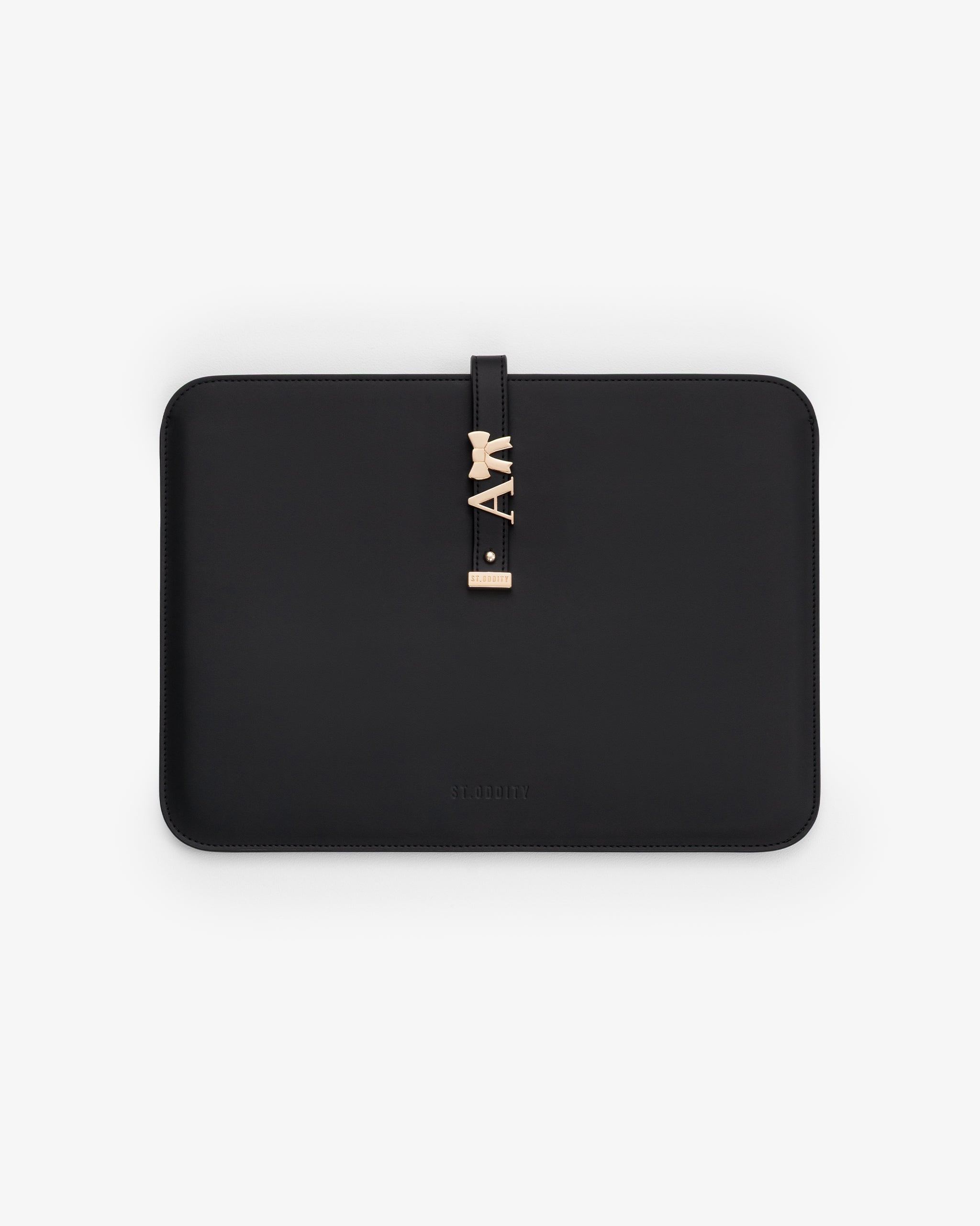 Pre-order (Early December): 13"/14" Laptop Sleeve in Black/Gold with Personalised Hardware