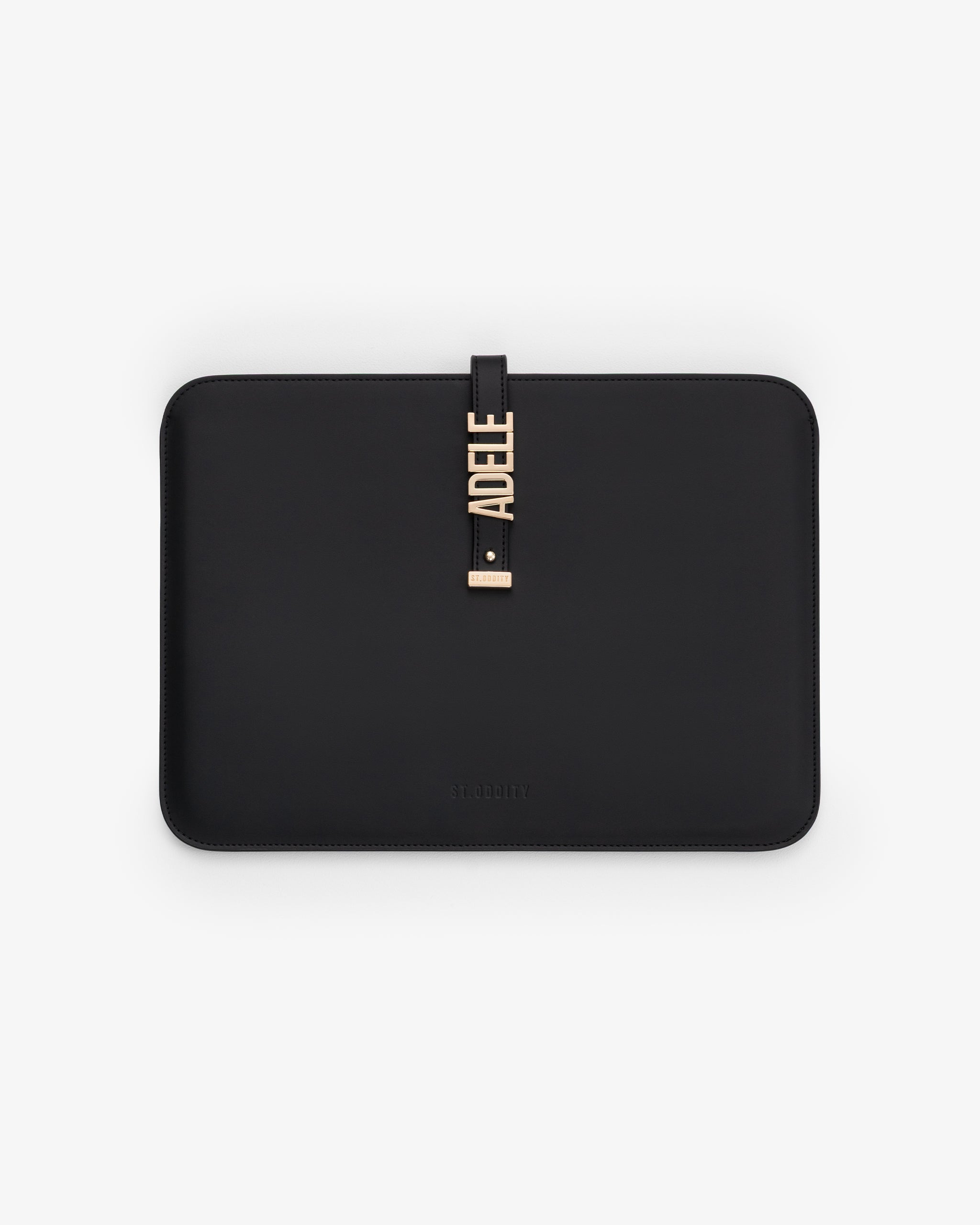 Pre-order (Mid-November): 13"/14" Laptop Sleeve in Black/Gold with Personalised Hardware
