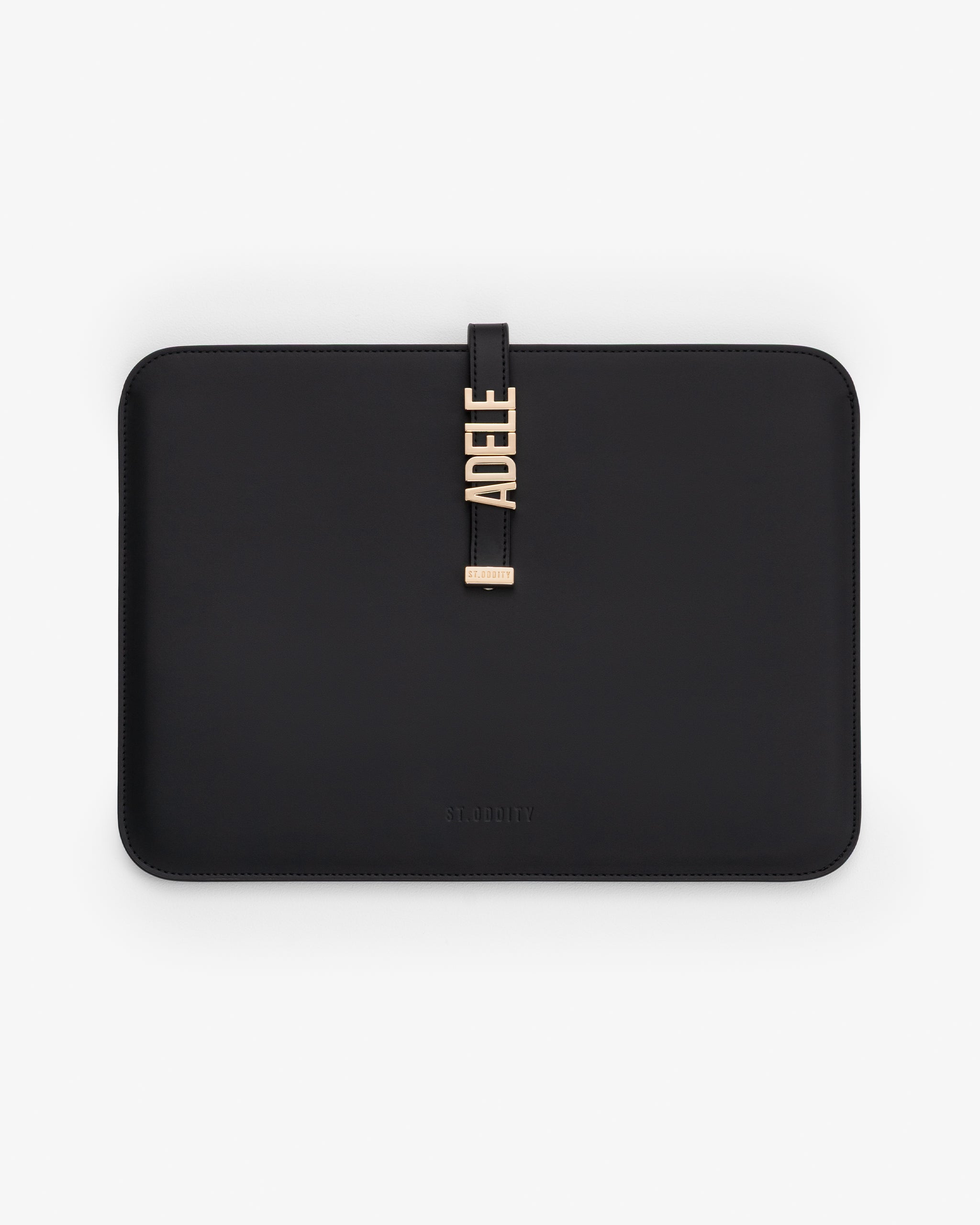 Pre-order (Mid-March): 13"/14" Laptop Sleeve in Black/Gold with Personalised Hardware