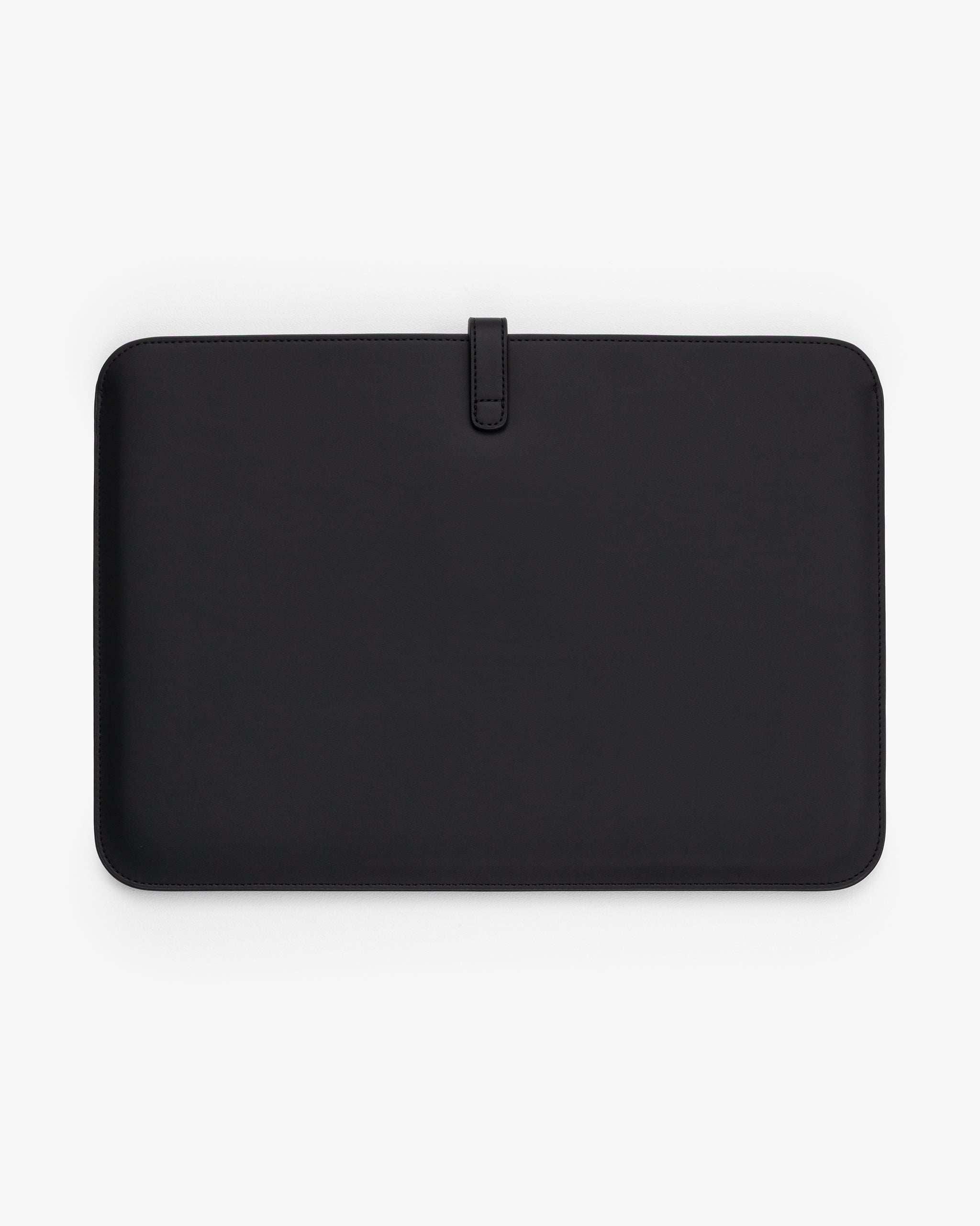 Black/Gold 15"/15" laptop sleeve back.