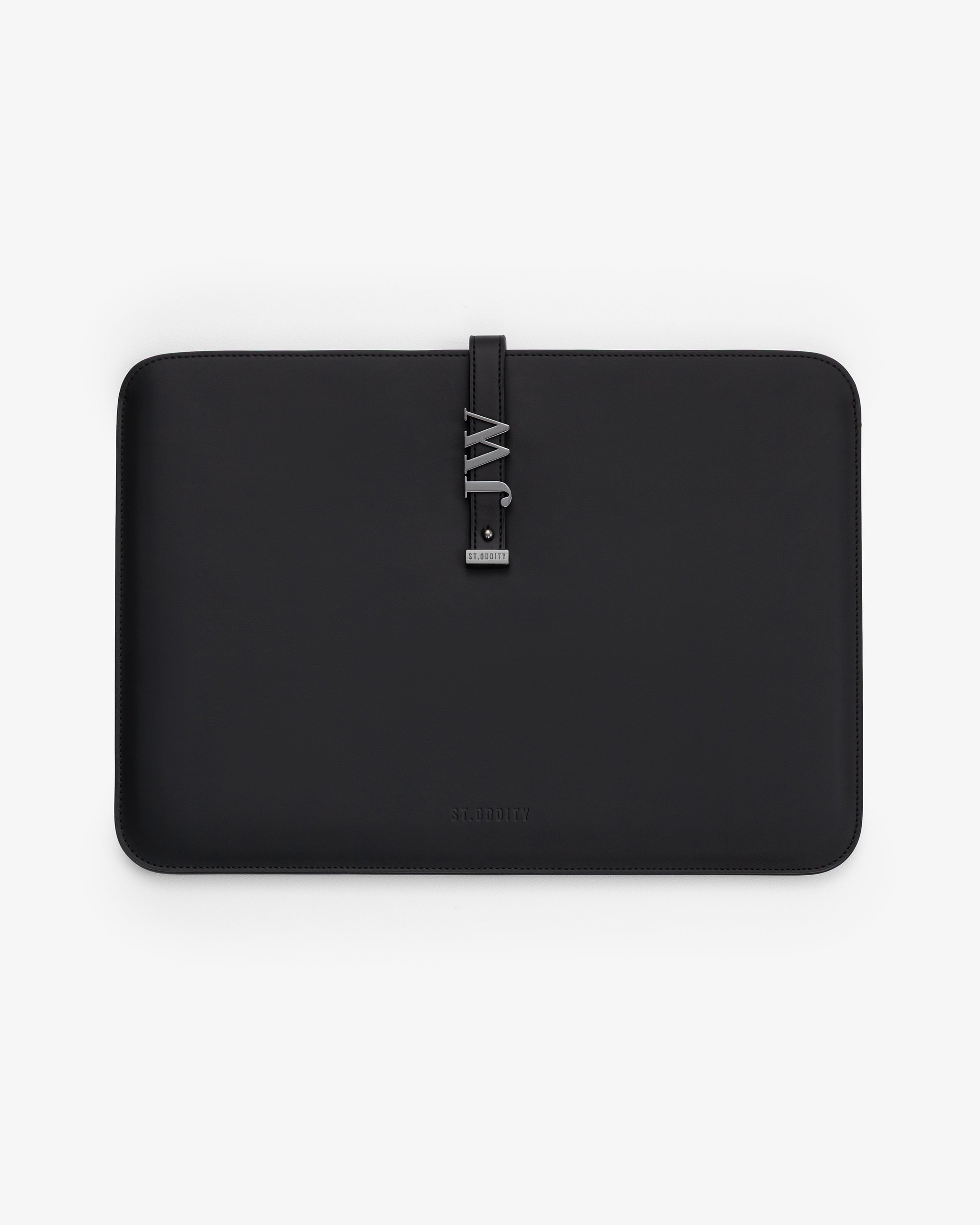 Pre-order (Late August): 15"/16" Laptop Sleeve in Black/Gunmetal with Personalised Hardware