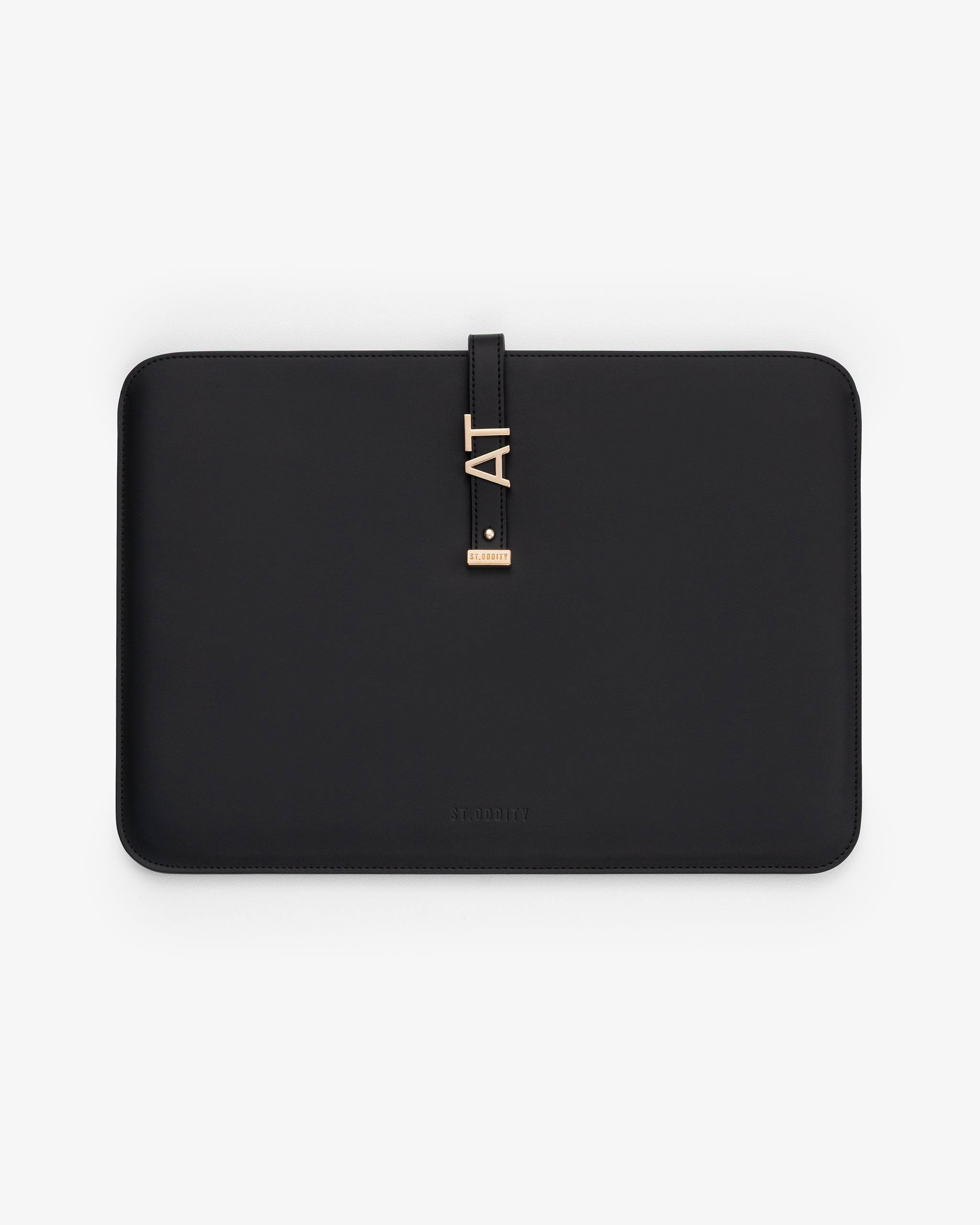 Pre-order (Late August): 15"/16" Laptop Sleeve in Black/Gold with Personalised Hardware