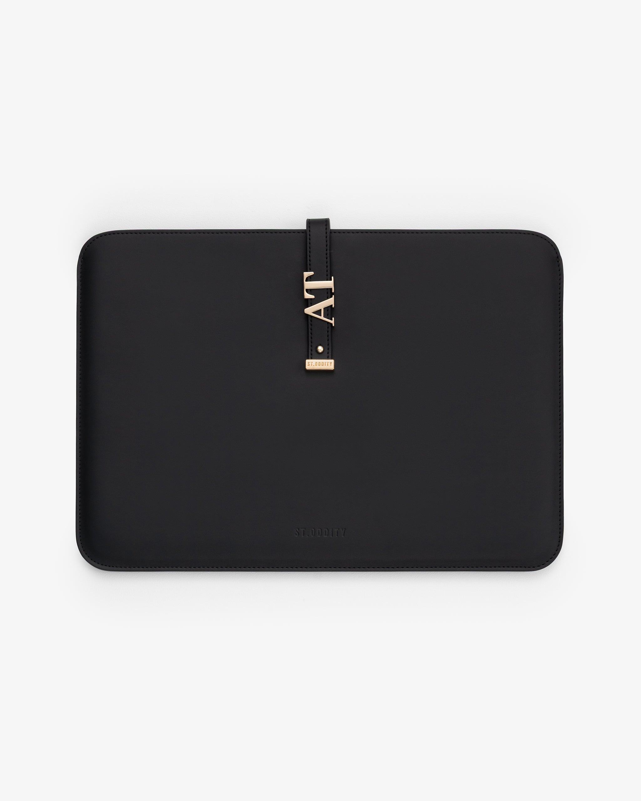Pre-order (Late August): 15"/16" Laptop Sleeve in Black/Gold with Personalised Hardware