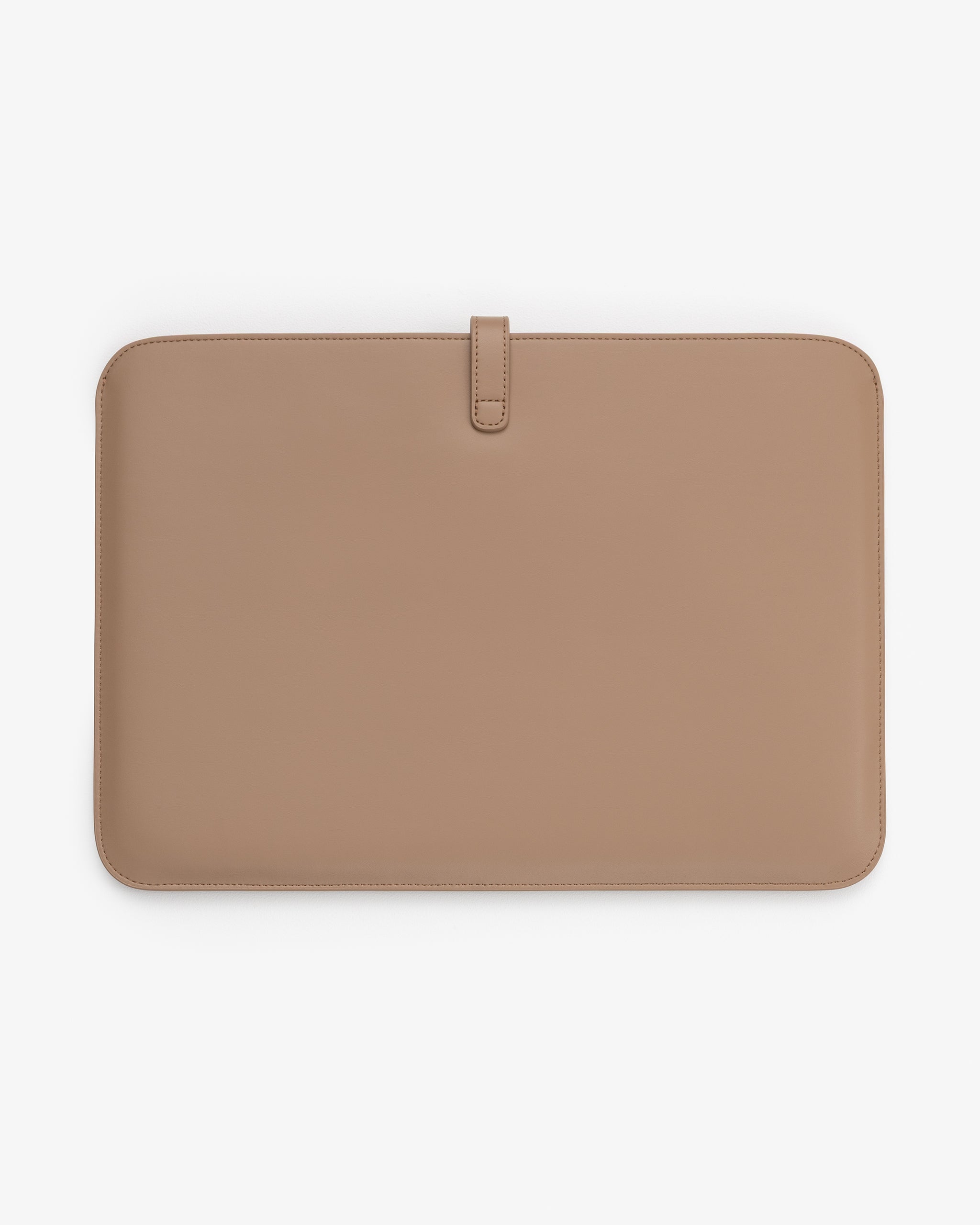Mocha 15"/15" laptop sleeve back.