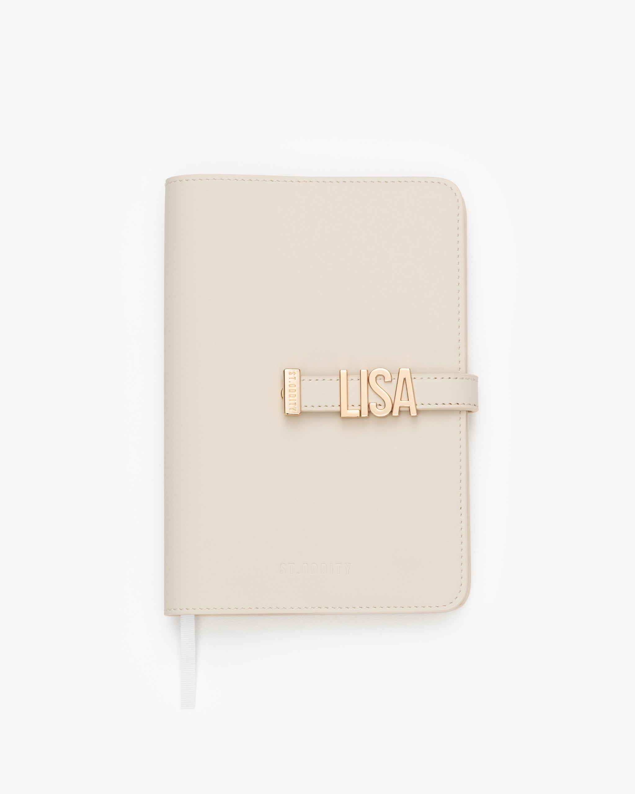 A5 Notebook in Off White with Personalised Hardware