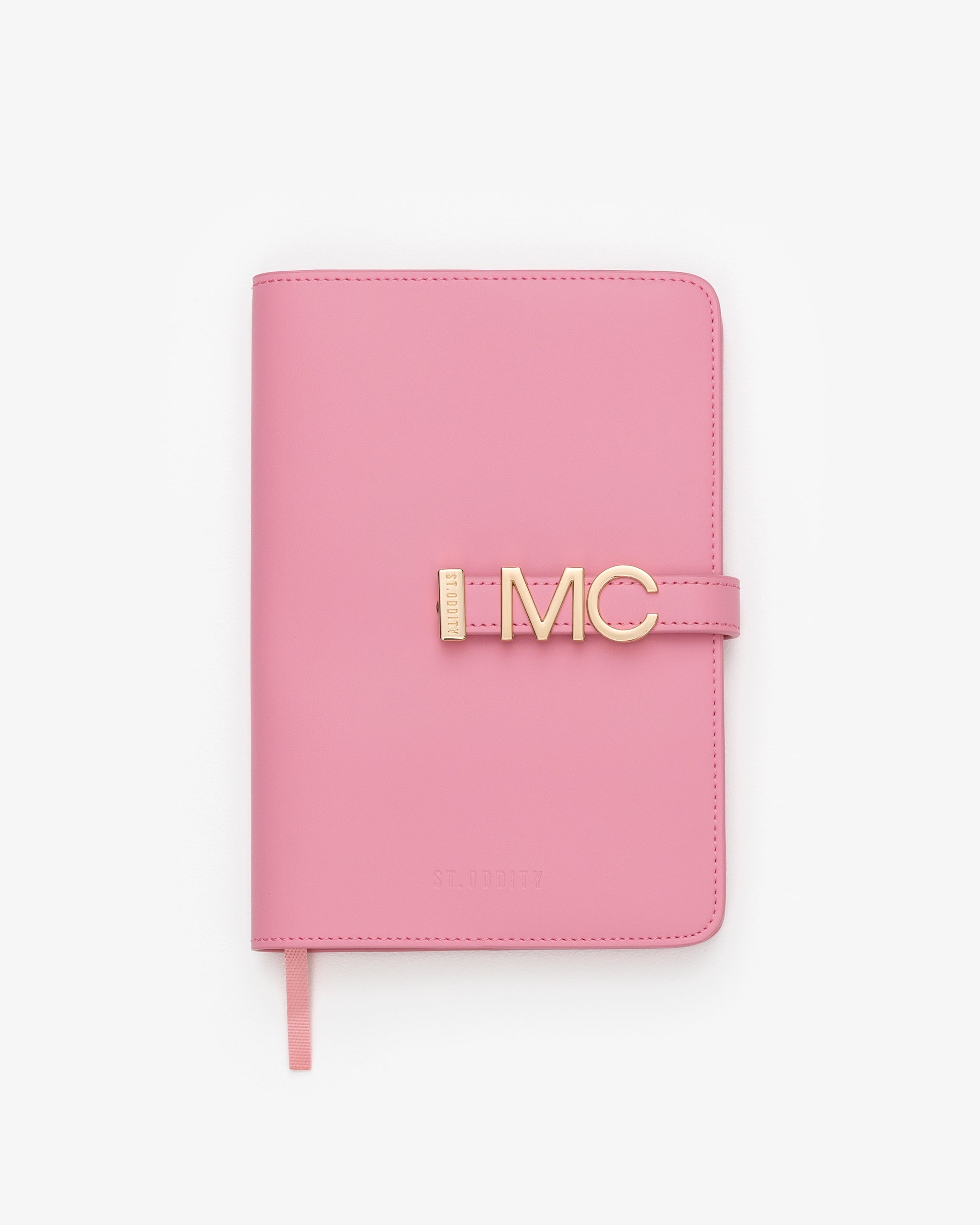 A5 Notebook in Pink with Personalised Hardware