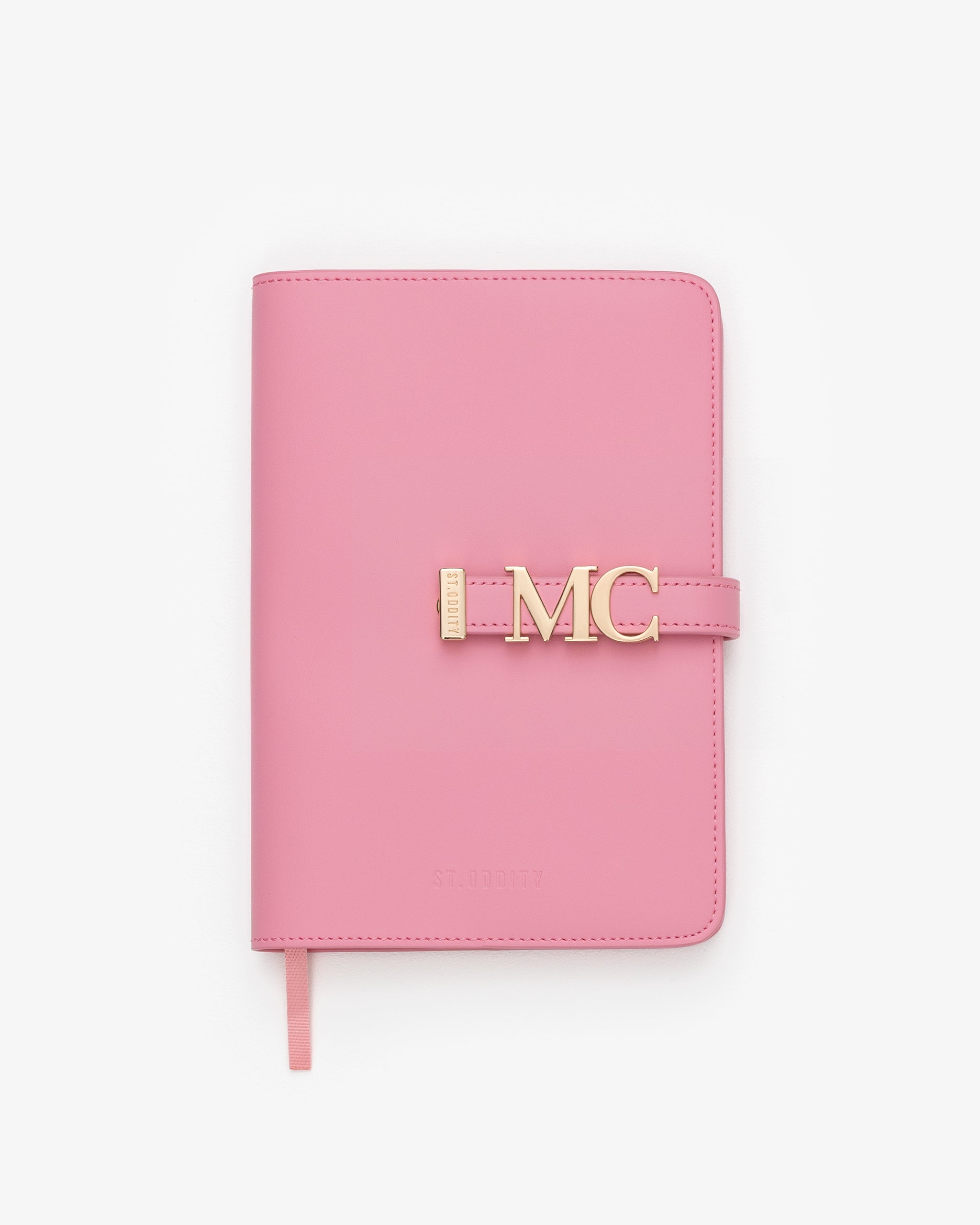 A5 Notebook in Pink with Personalised Hardware