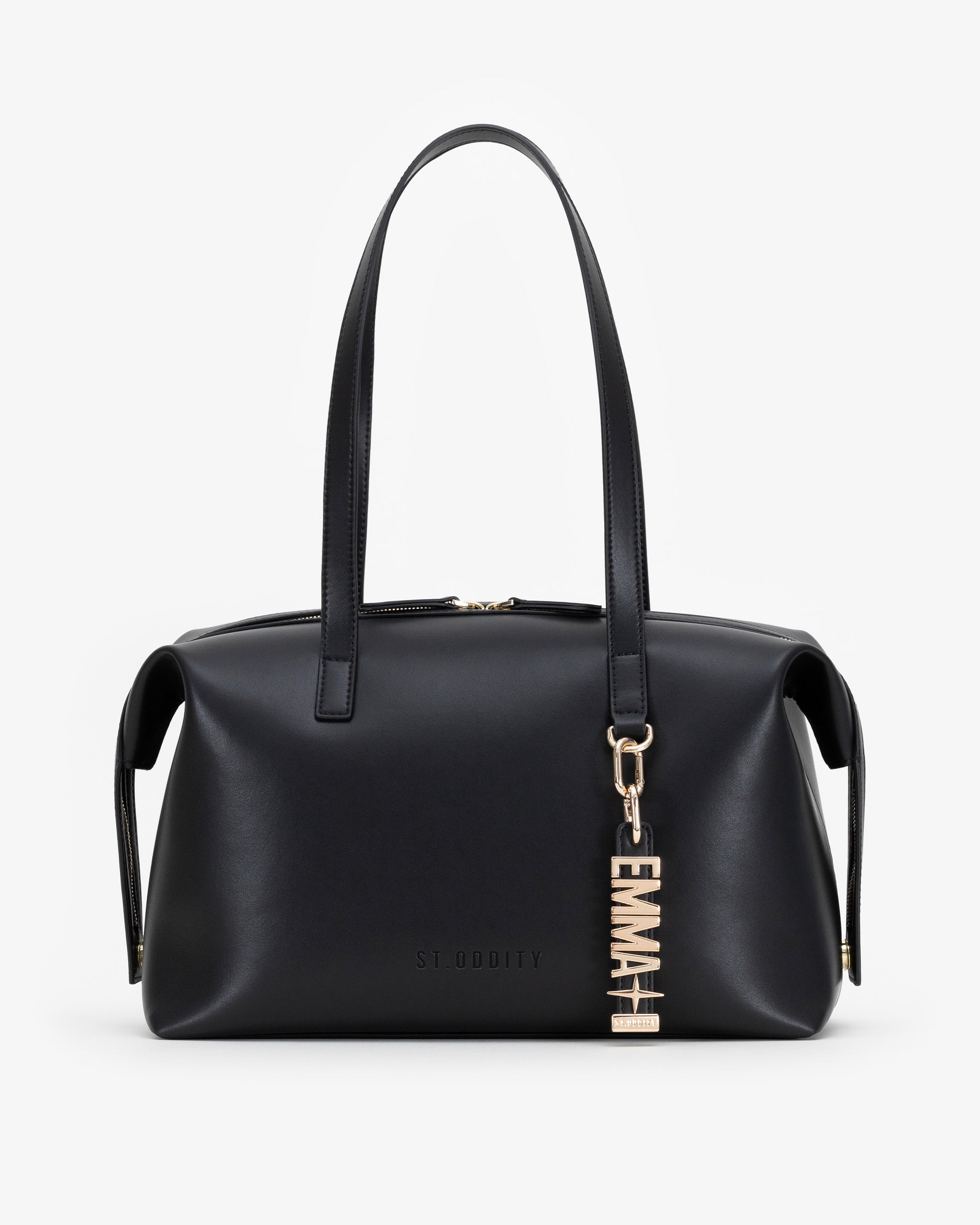 Bowling Bag in Black with Personalised Hardware
