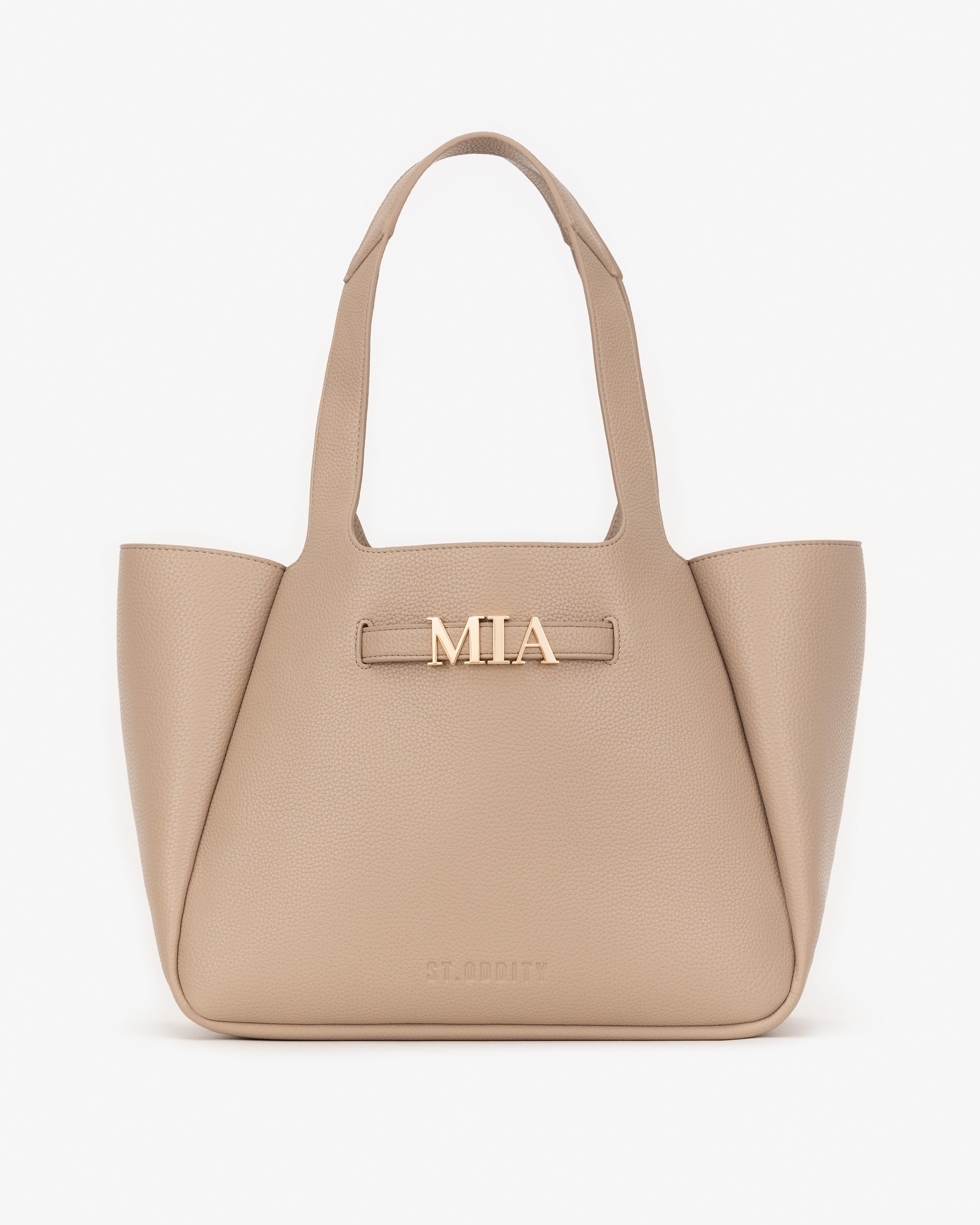 Casual Tote in Clay with Personalised Hardware