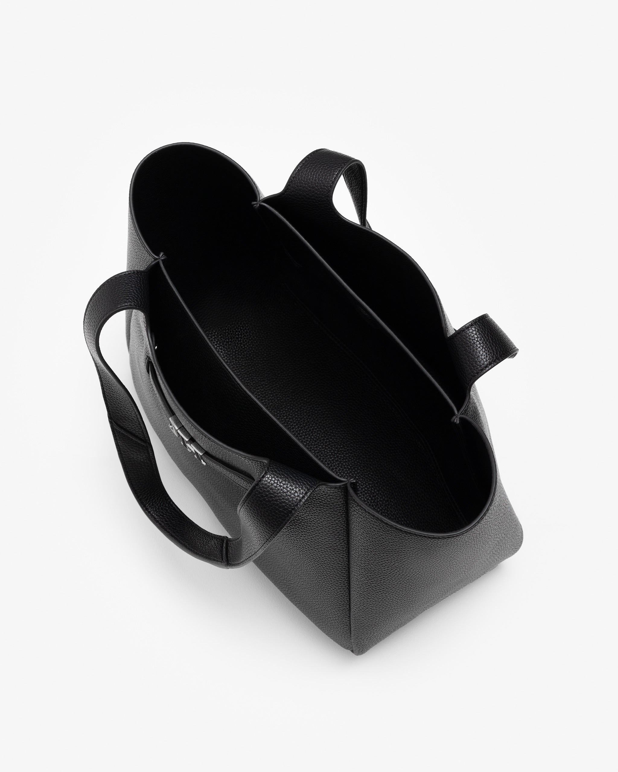 Casual Tote in Black/Gunmetal with Personalised Hardware