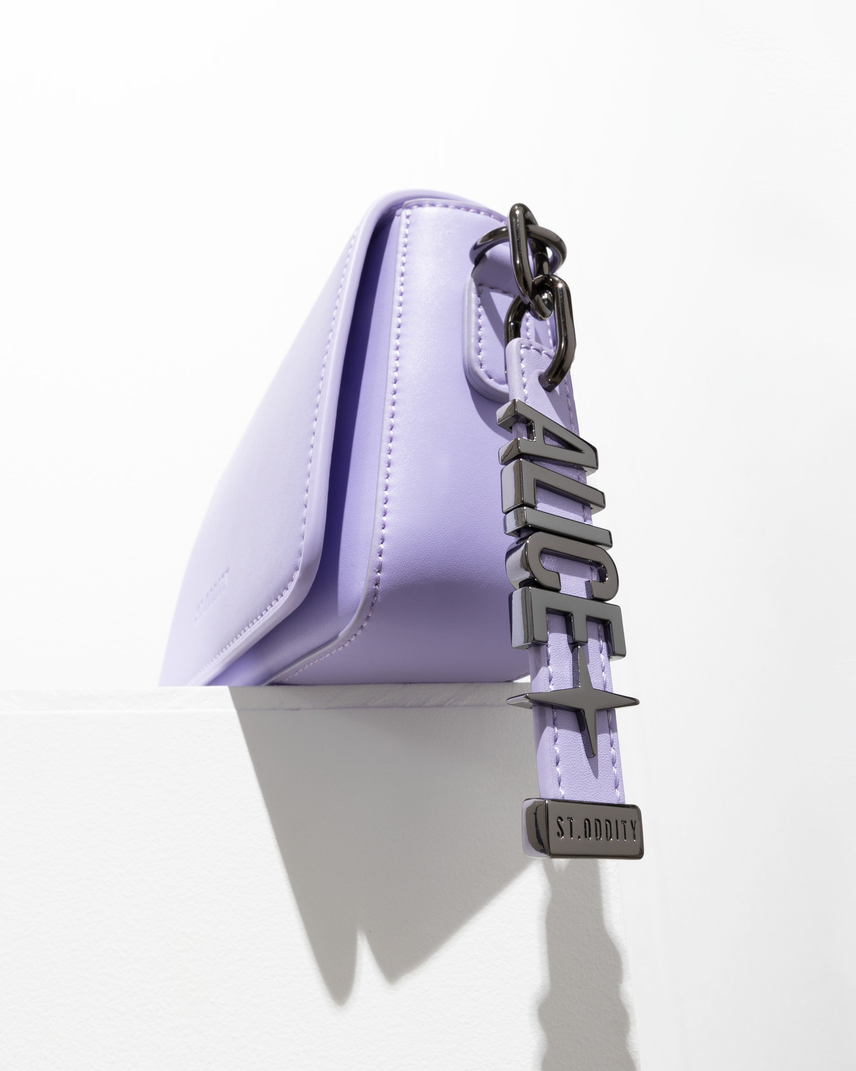 Charm in Lavender with Personalised Hardware