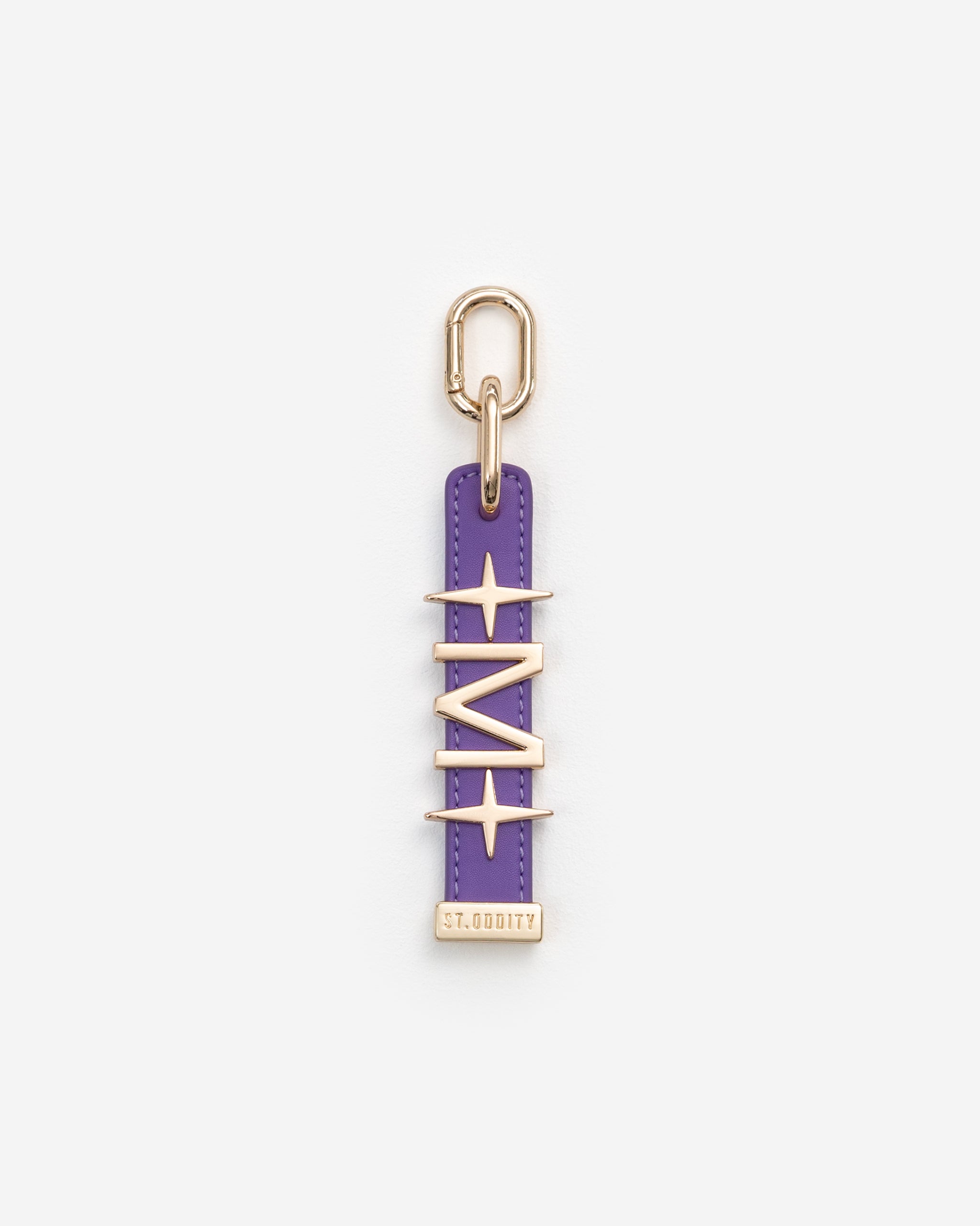 Charm in Purple with Personalised Hardware