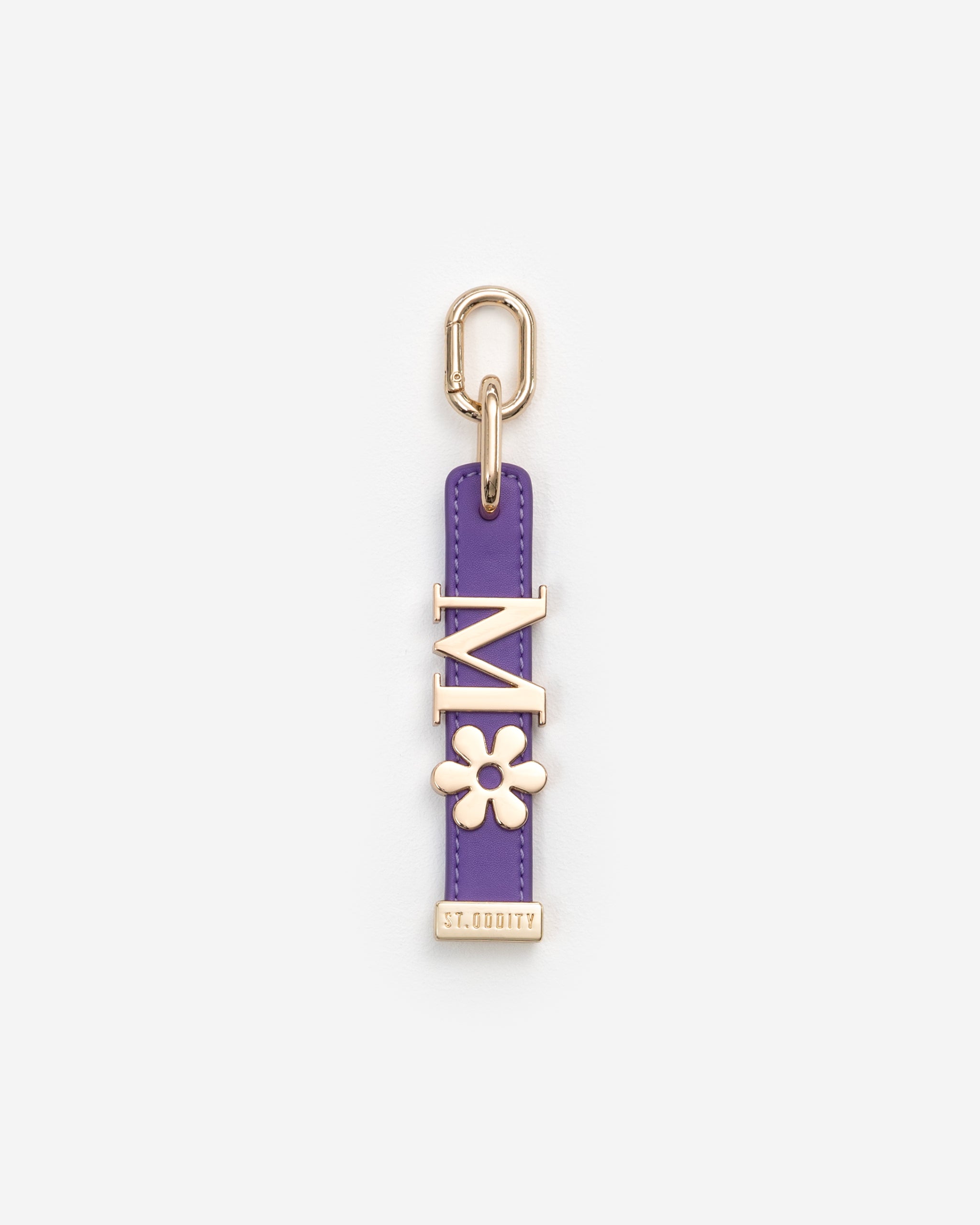 Charm in Purple with Personalised Hardware