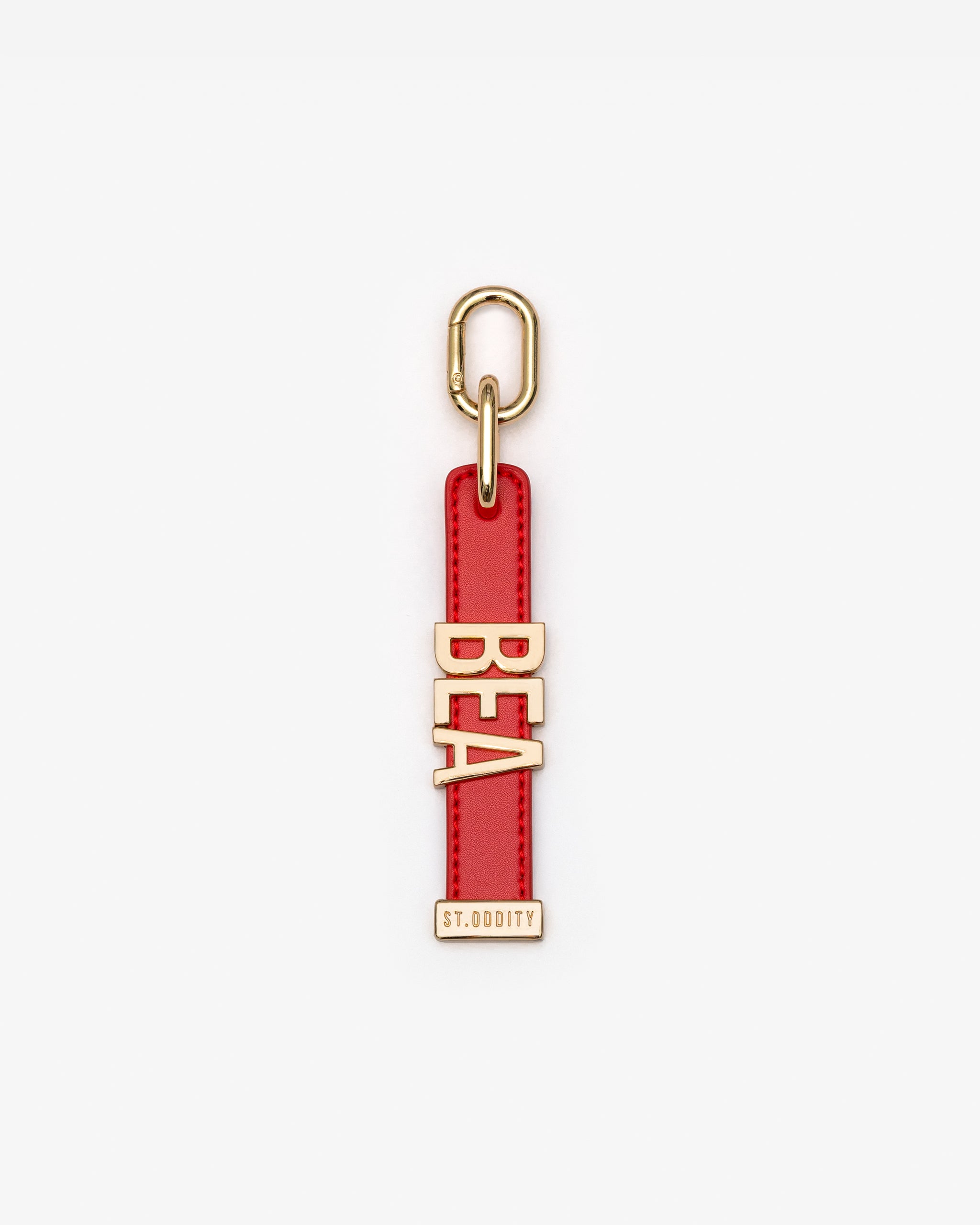 Charm in Red with Personalised Hardware
