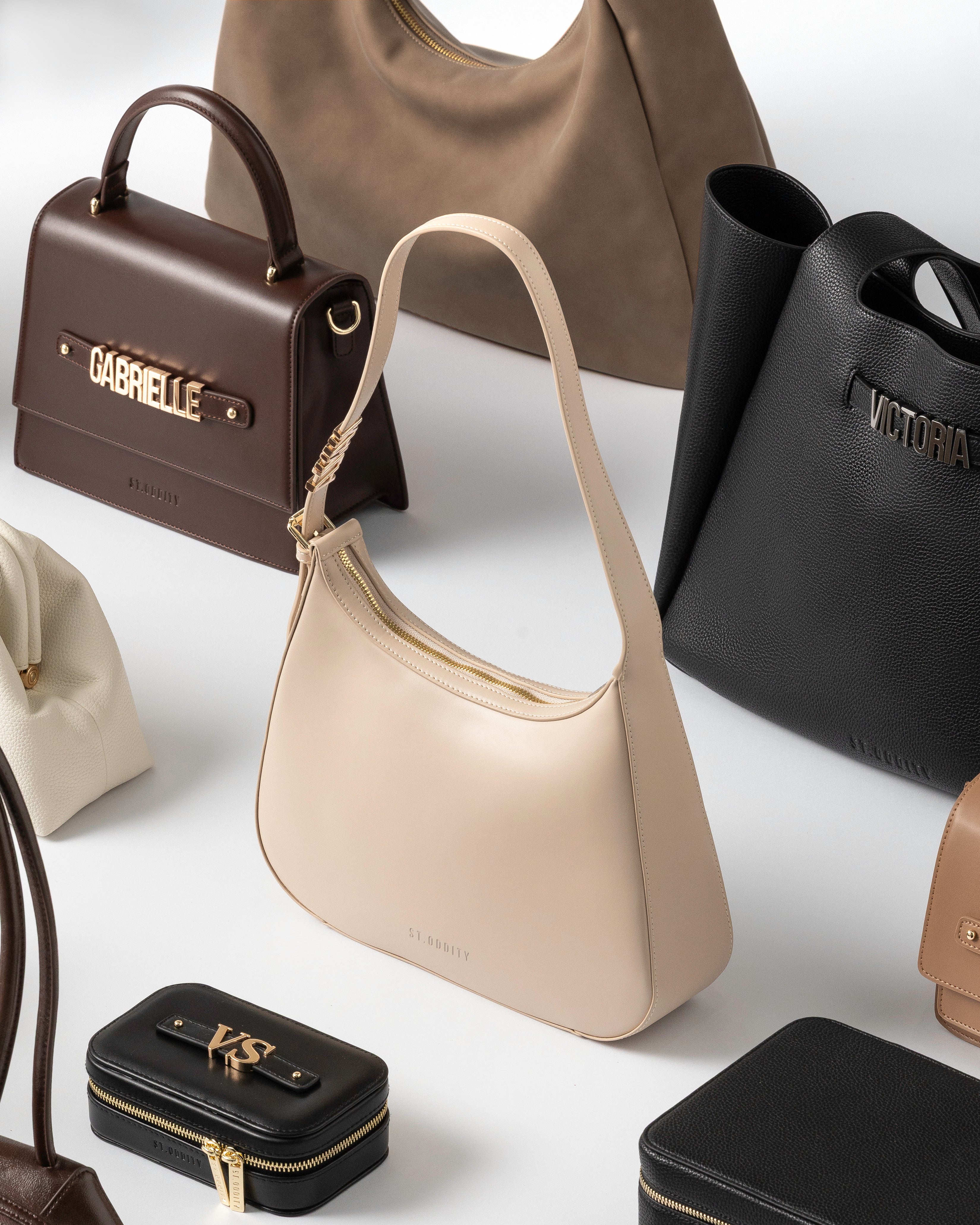 Day Shoulder Bag in Ecru with Personalised Hardware