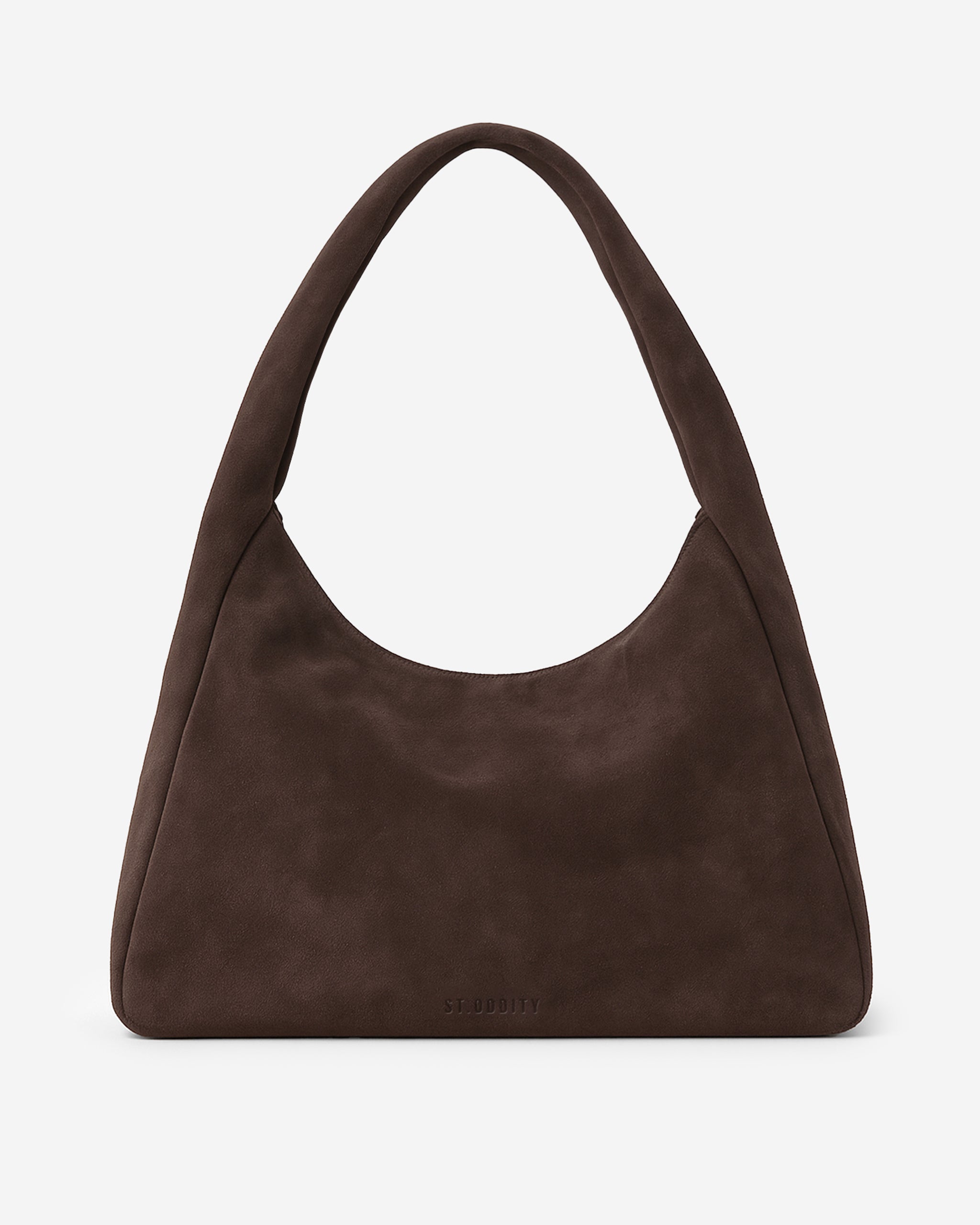 Hobo Bag in Chocolate Faux Suede