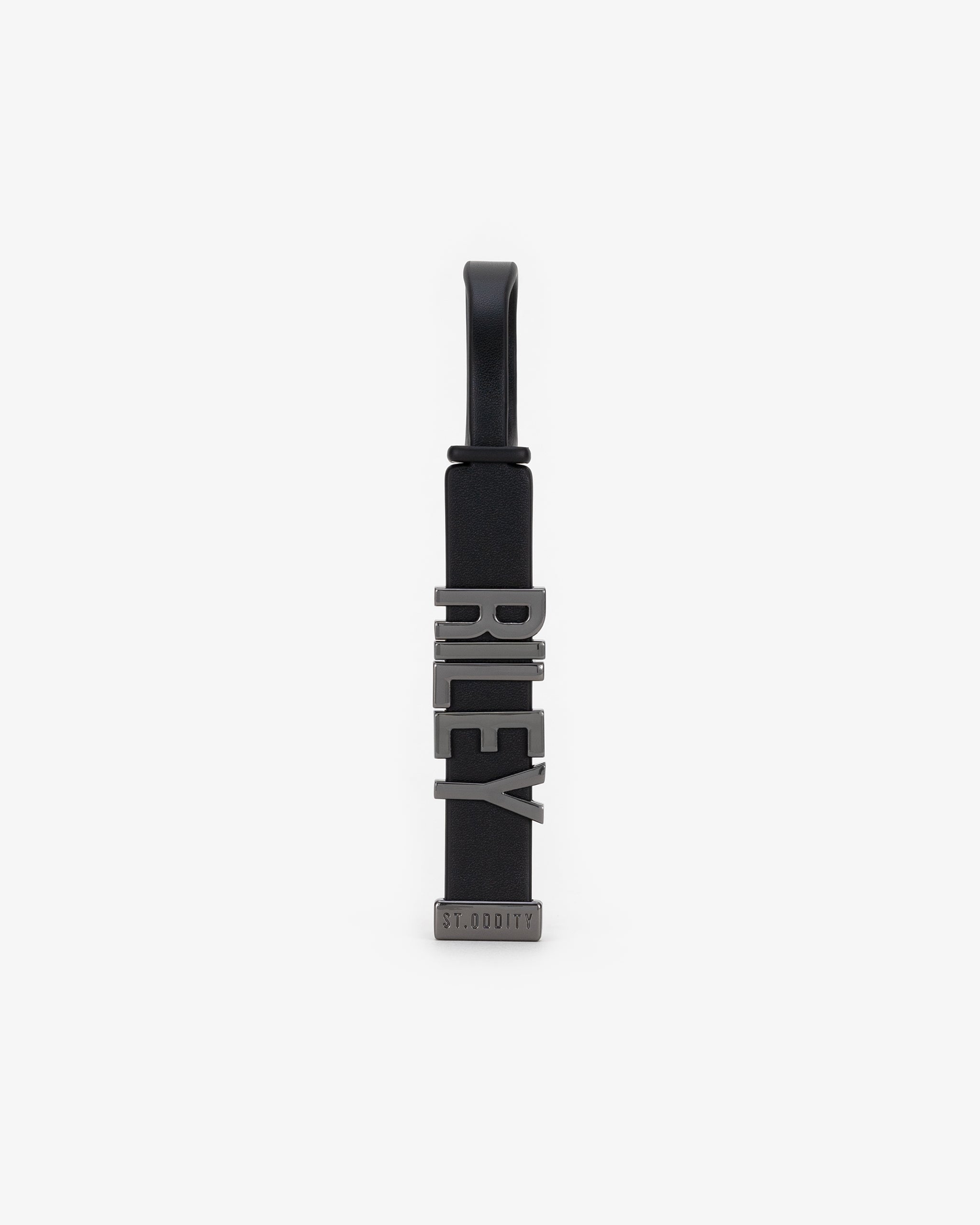 Pre-order (Mid-November): Luggage Tag in Black/Gunmetal with Personalised Hardware
