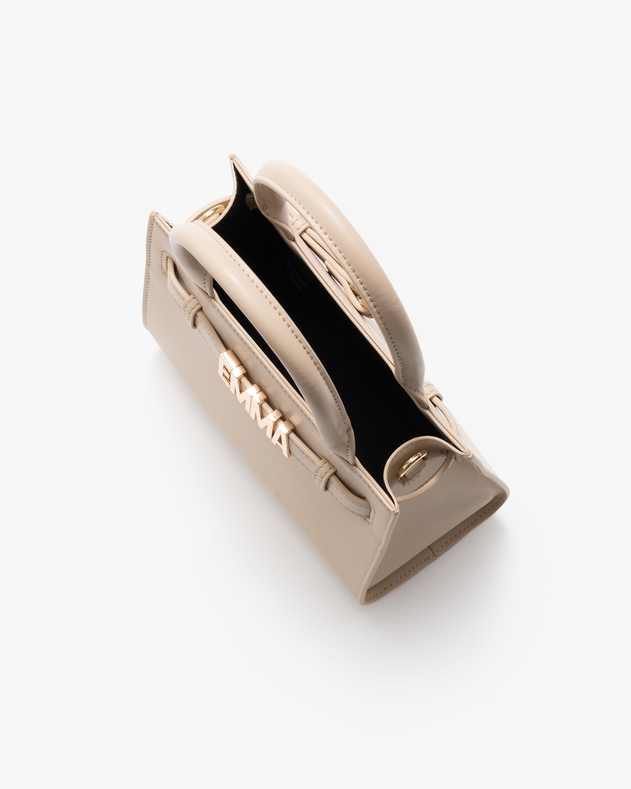 Mini Belt Tote in Light Sand with Personalised Hardware