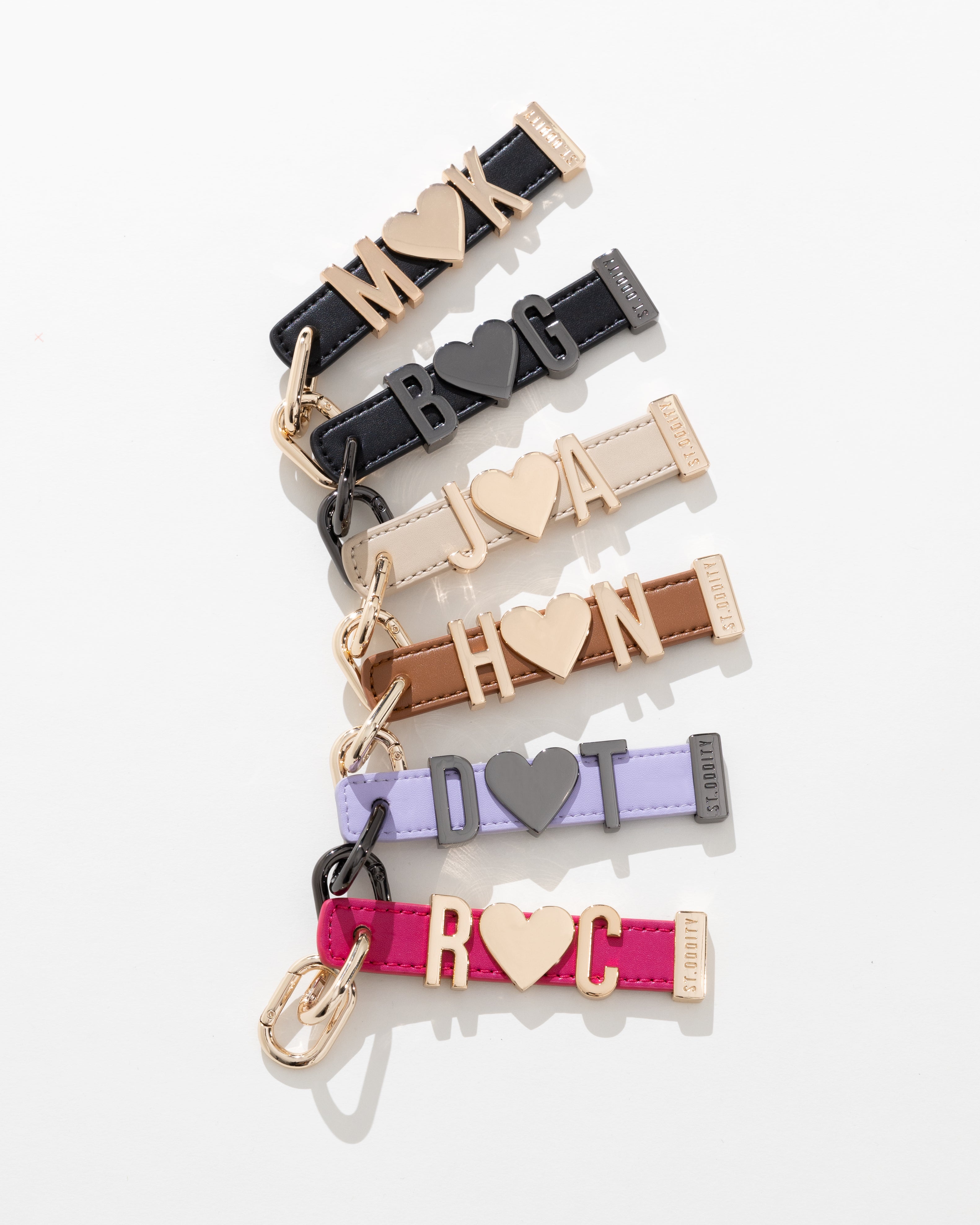 Charm in Black/Gold with Personalised Hardware