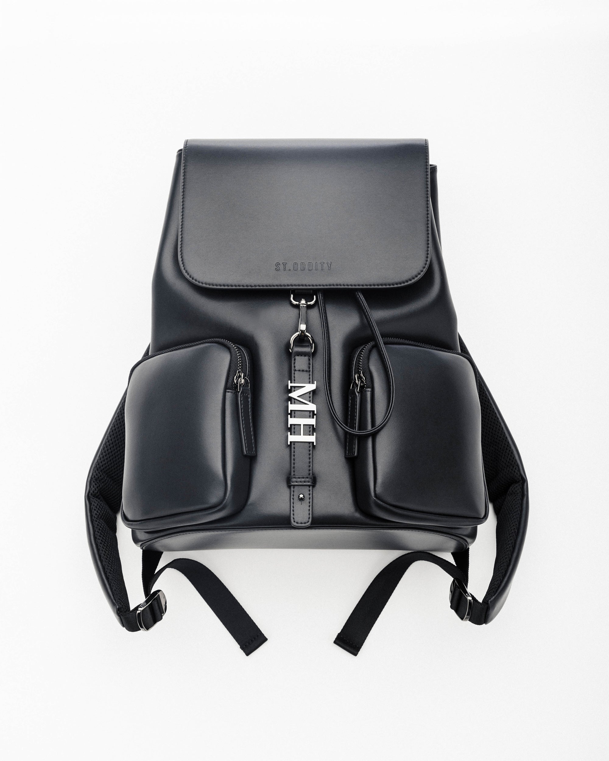 Backpack in Black/Gunmetal with Personalised Hardware