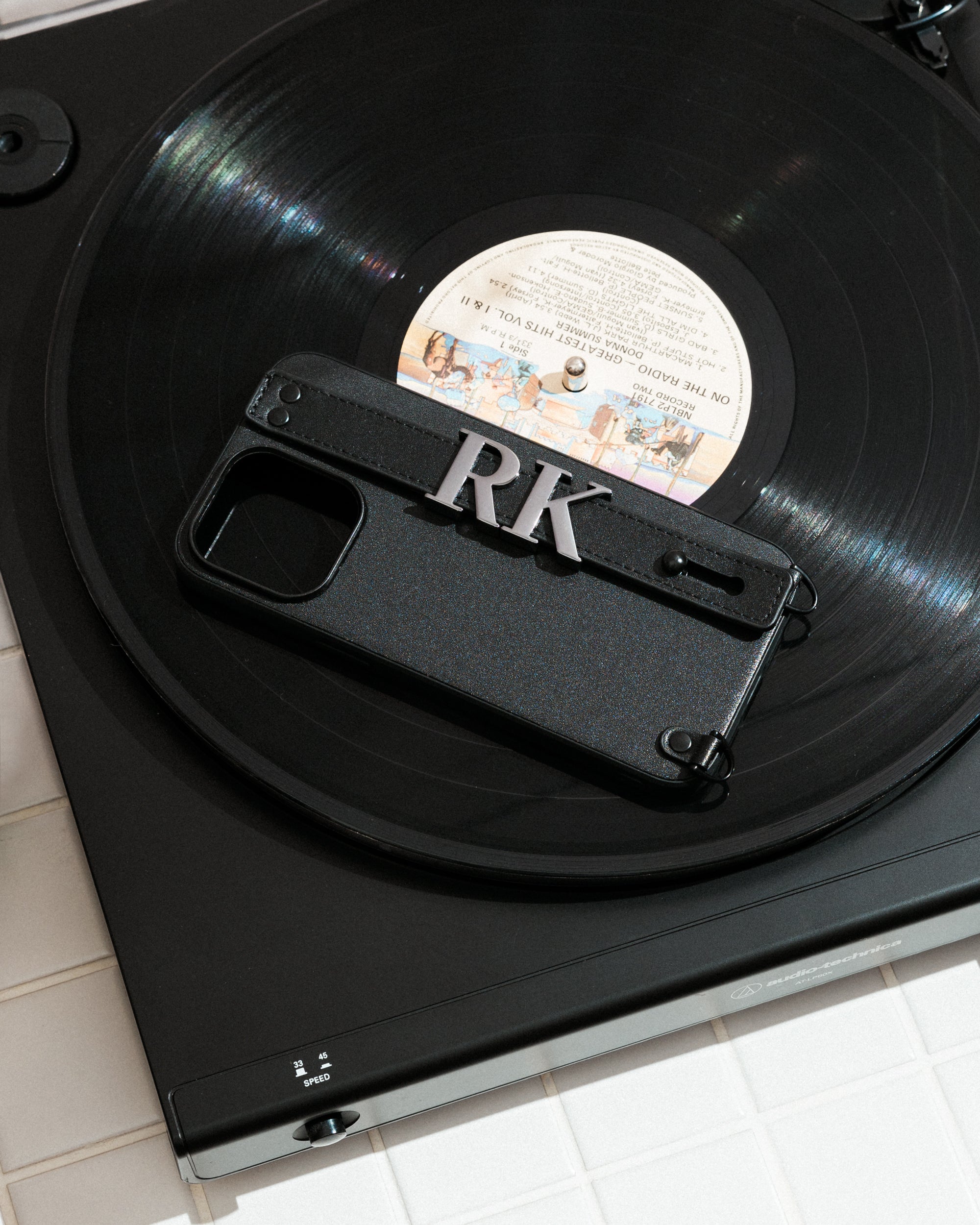 iPhone 13 Pro Max Case in Black/Gunmetal with Personalised Hardware