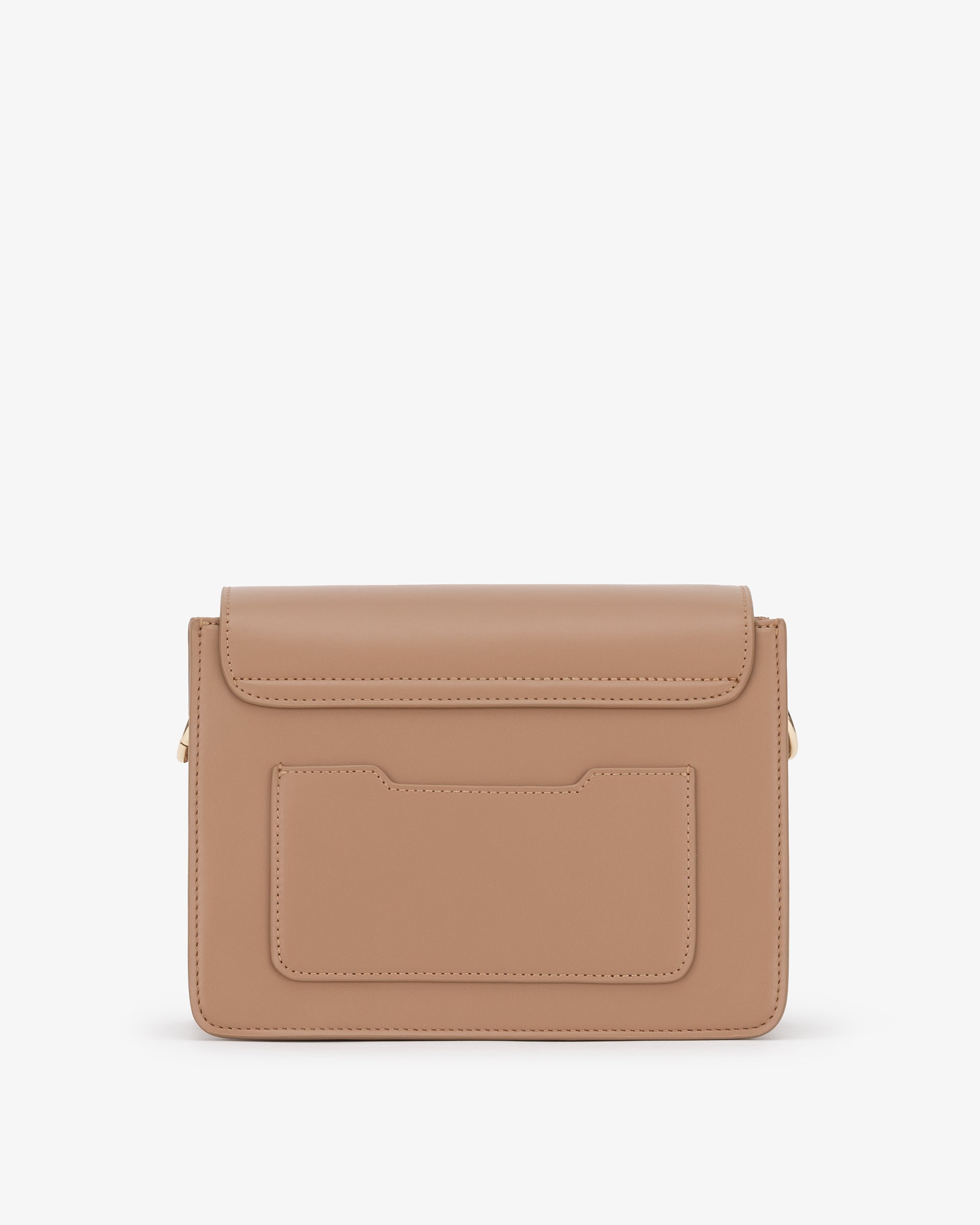 Shoulder Bag in Mocha with Personalised Hardware