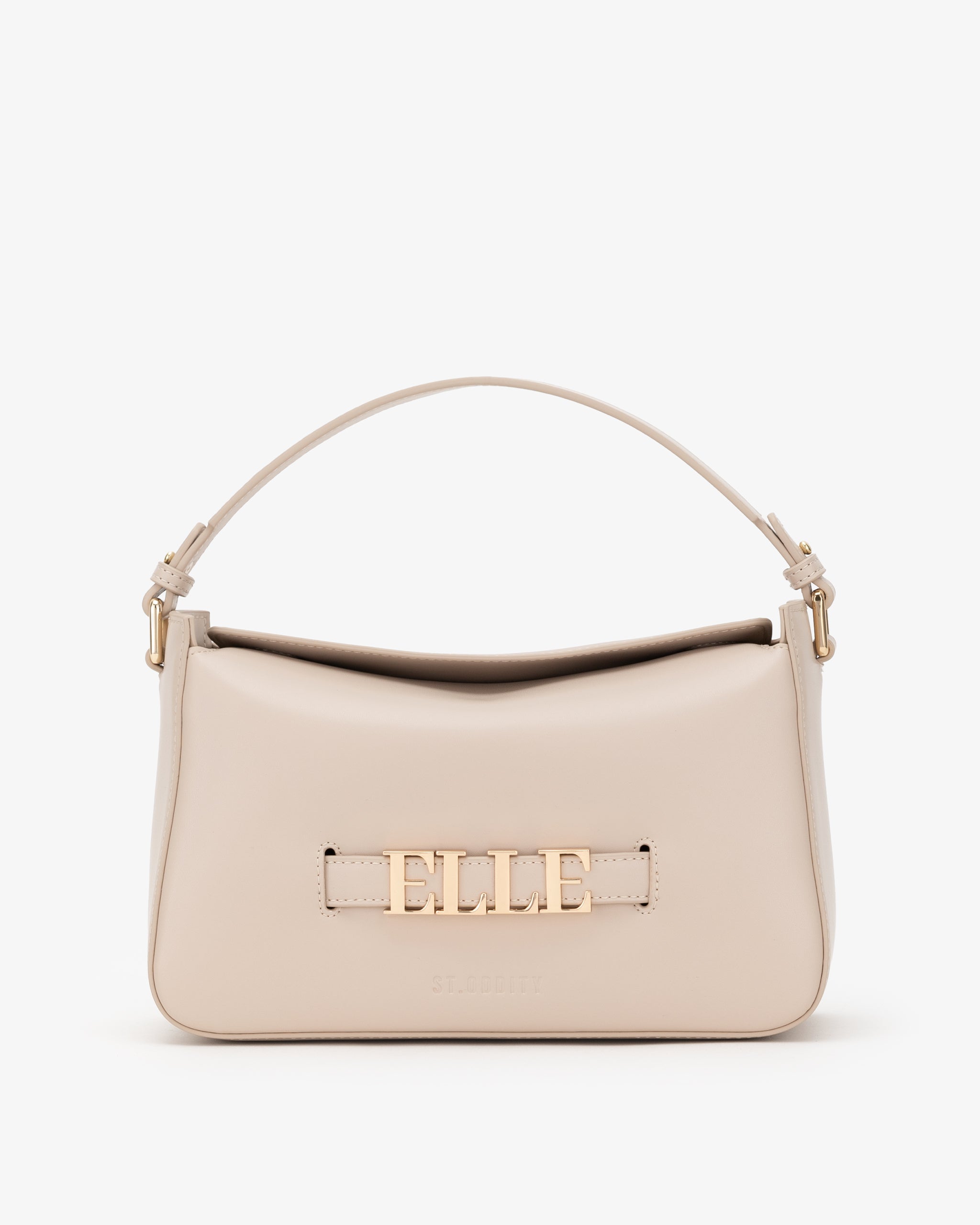 Slouch Bag in Ecru with Personalised Hardware