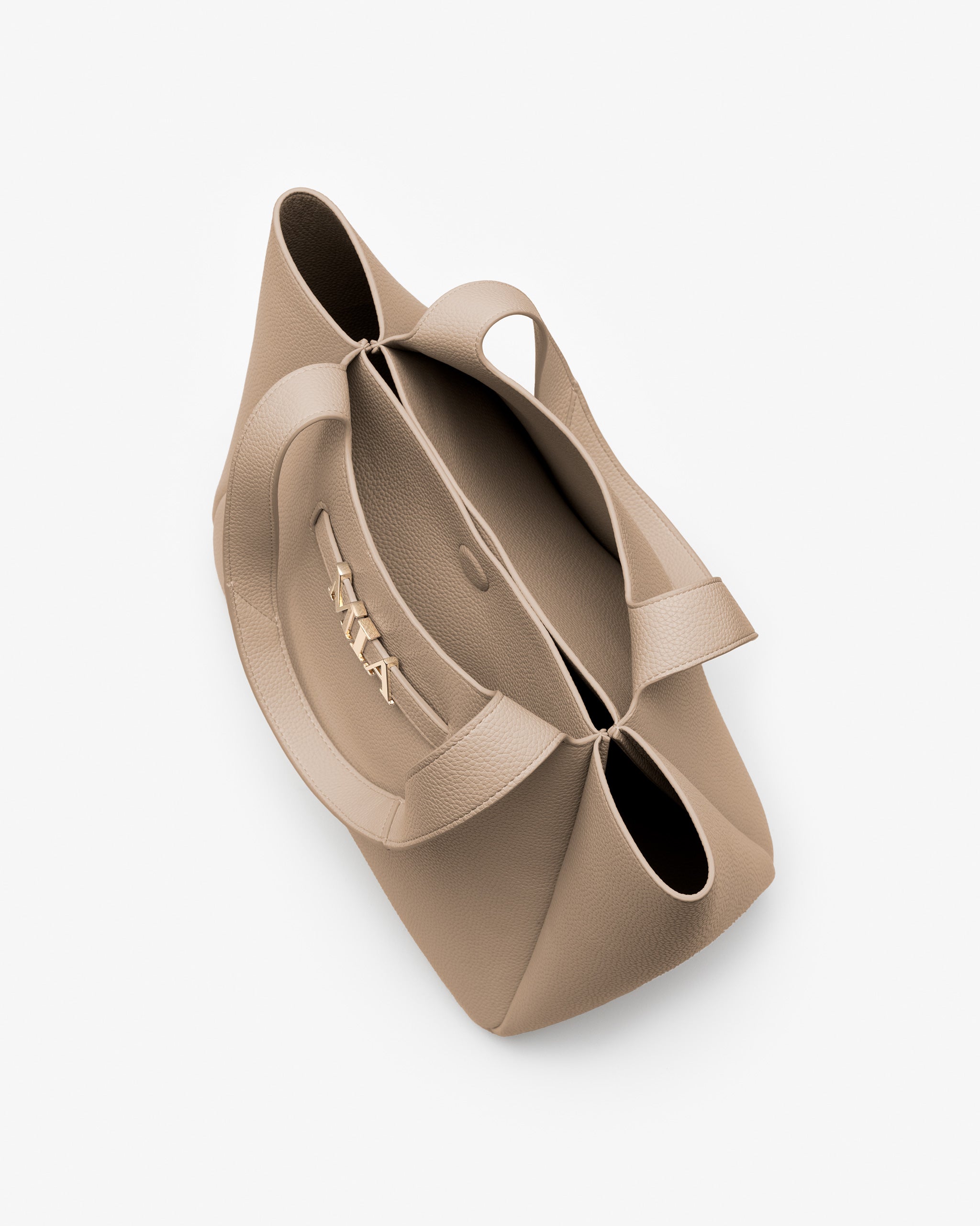 Casual Tote in Clay with Personalised Hardware