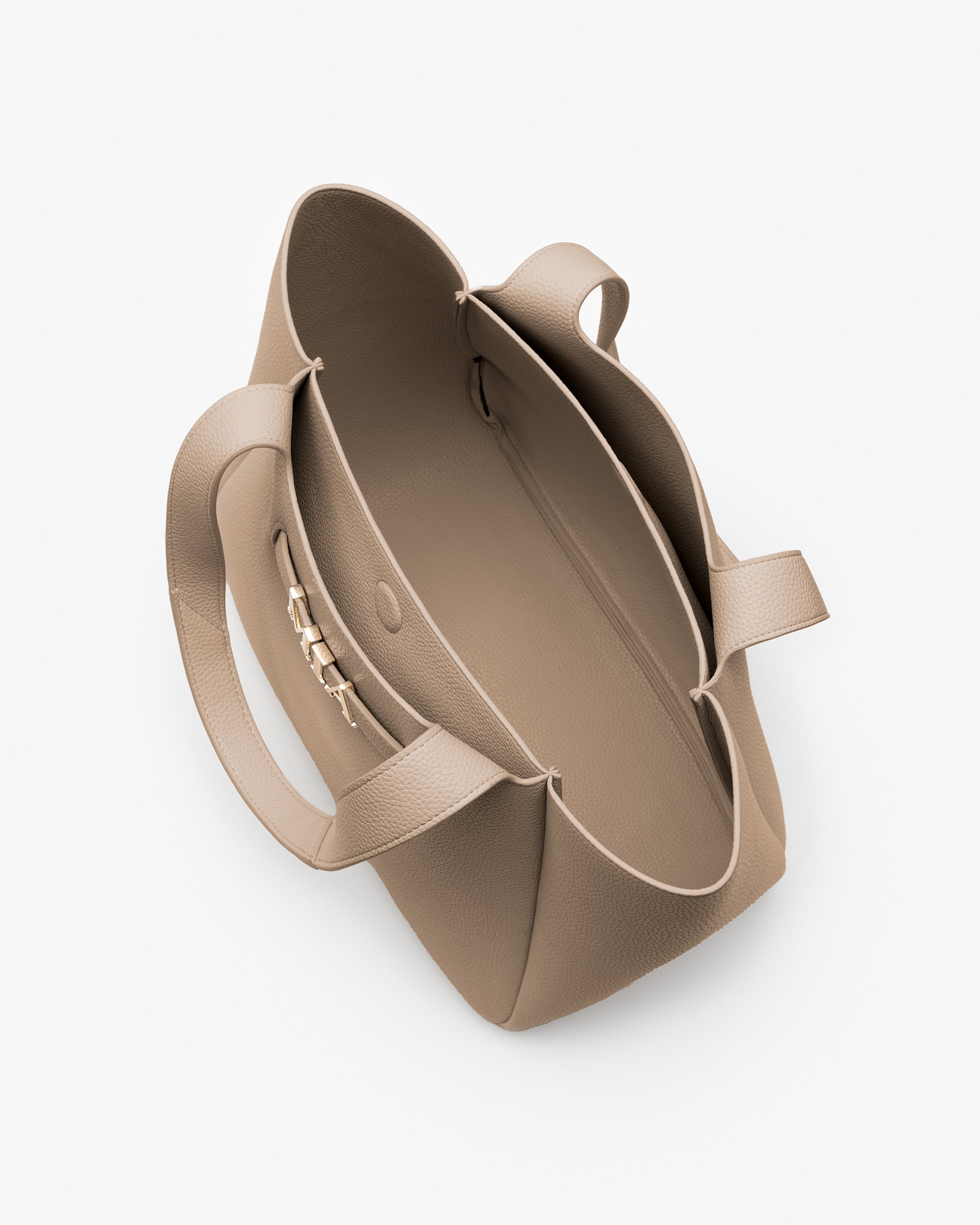 Casual Tote in Clay with Personalised Hardware