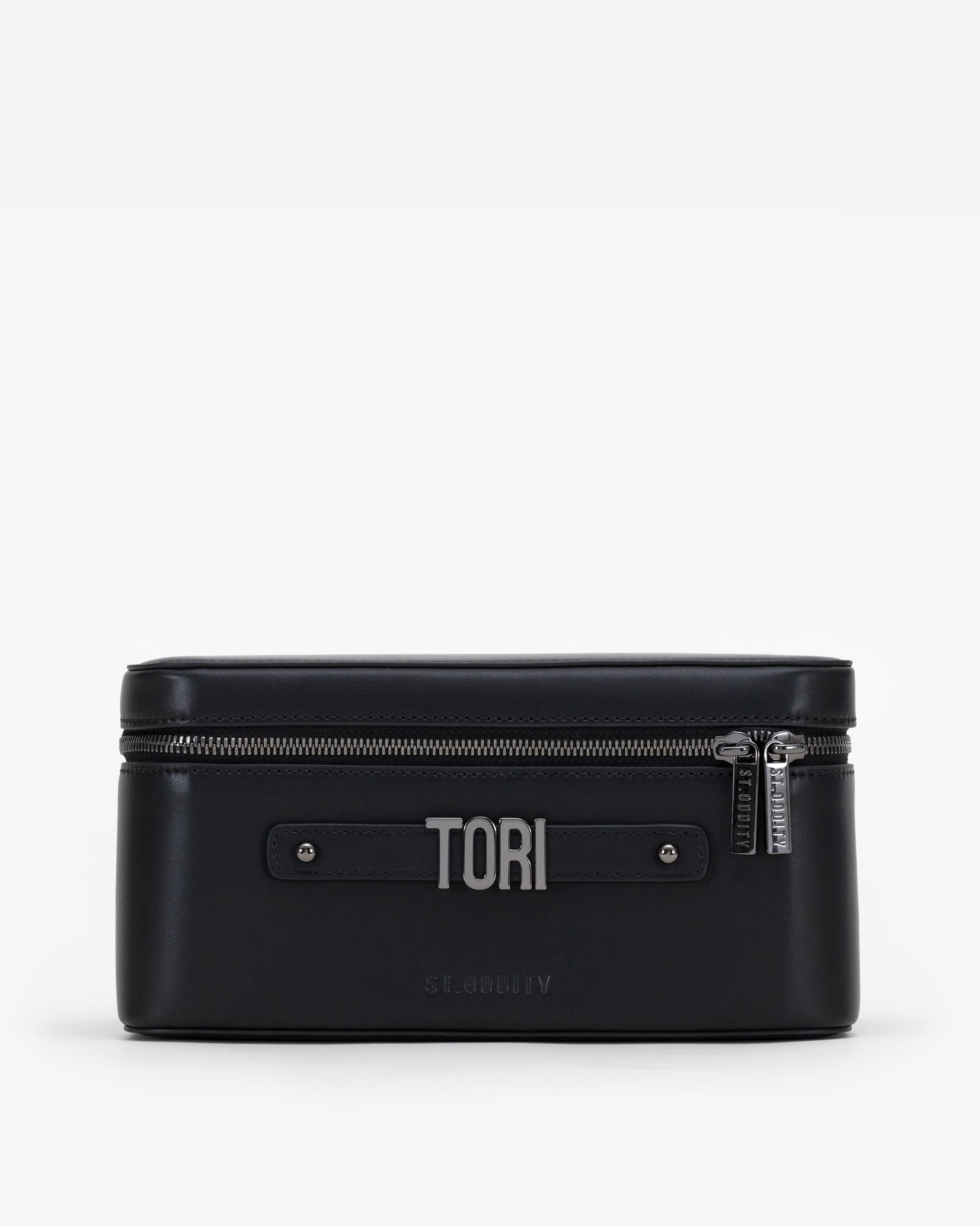 Vanity Case in Black/Gunmetal with Personalised Hardware