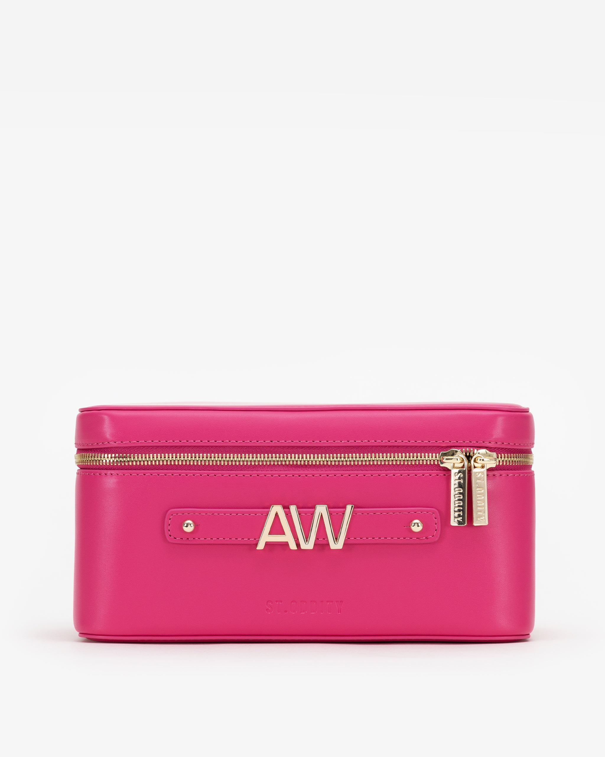 Pre-order (Mid-May): Vanity Case in Hot Pink with Personalised Hardware