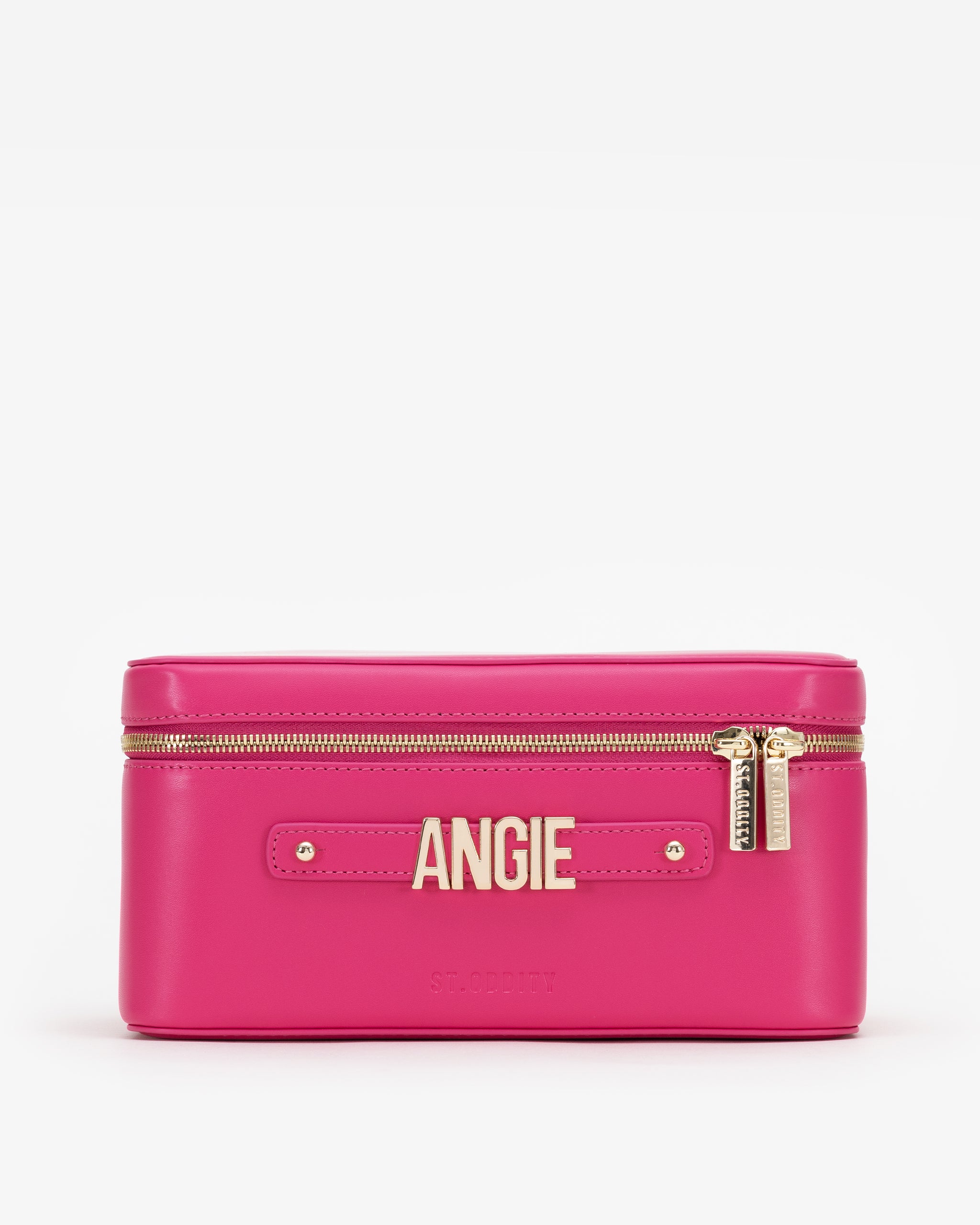Vanity Case in Hot Pink with Personalised Hardware