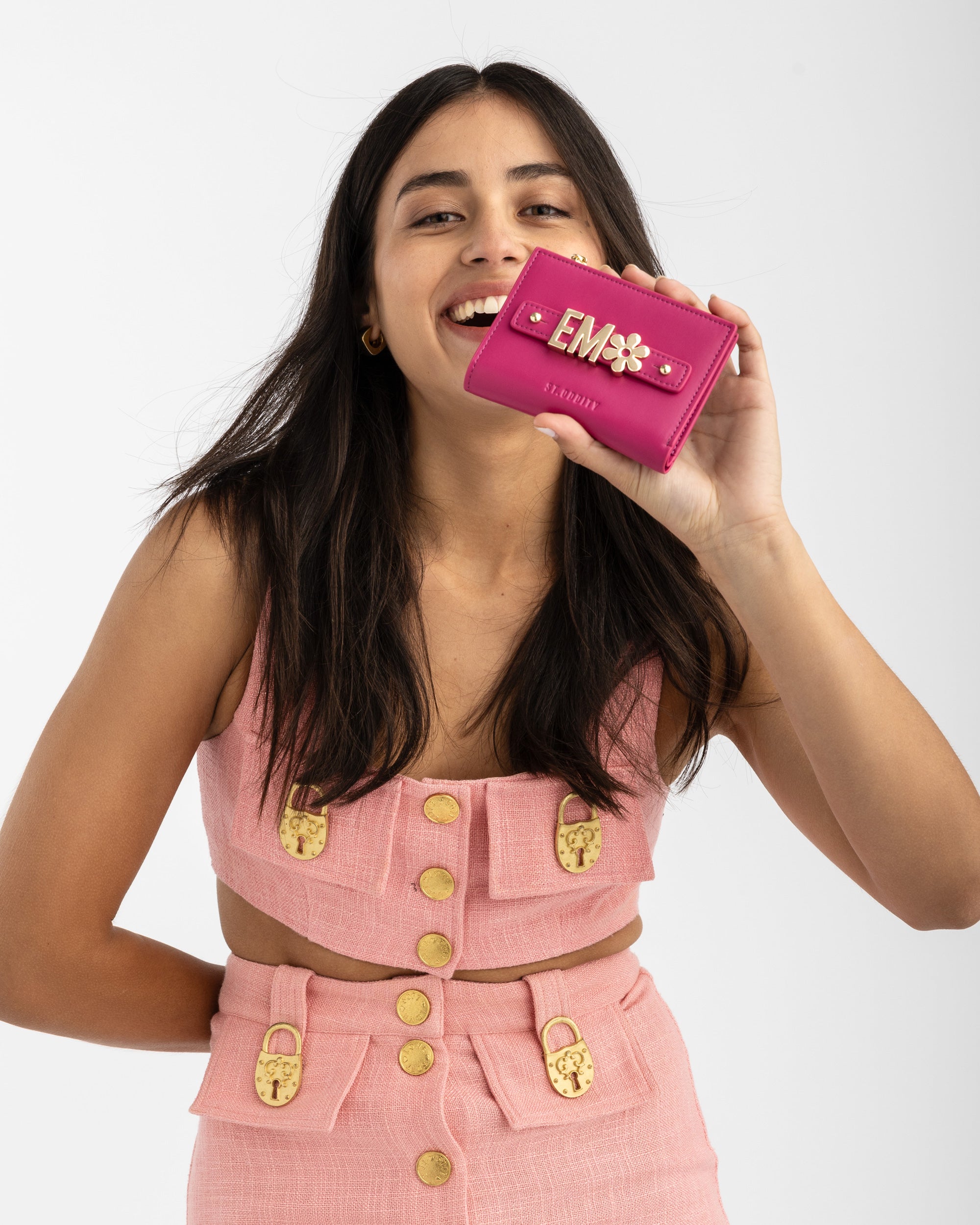 Wallet in Fuchsia with Personalised Hardware