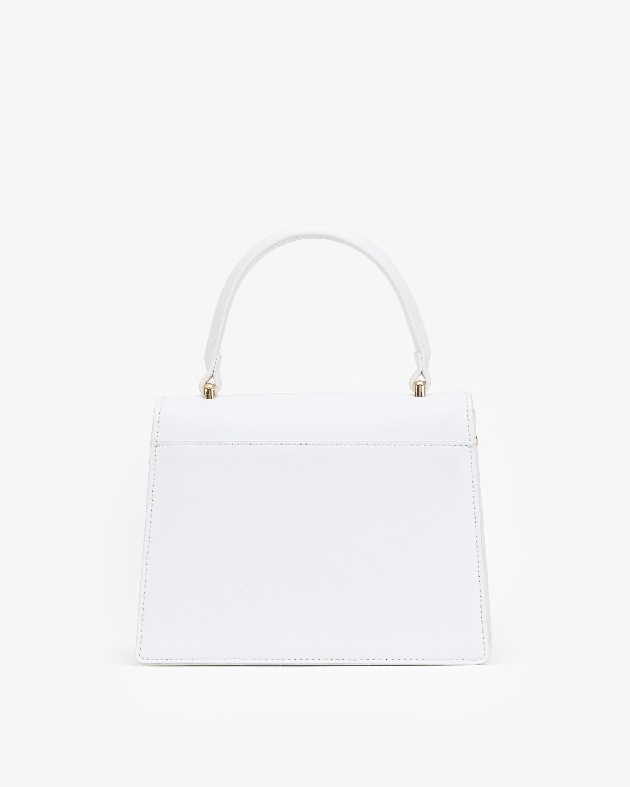 Evening Bag in White with Personalised Hardware