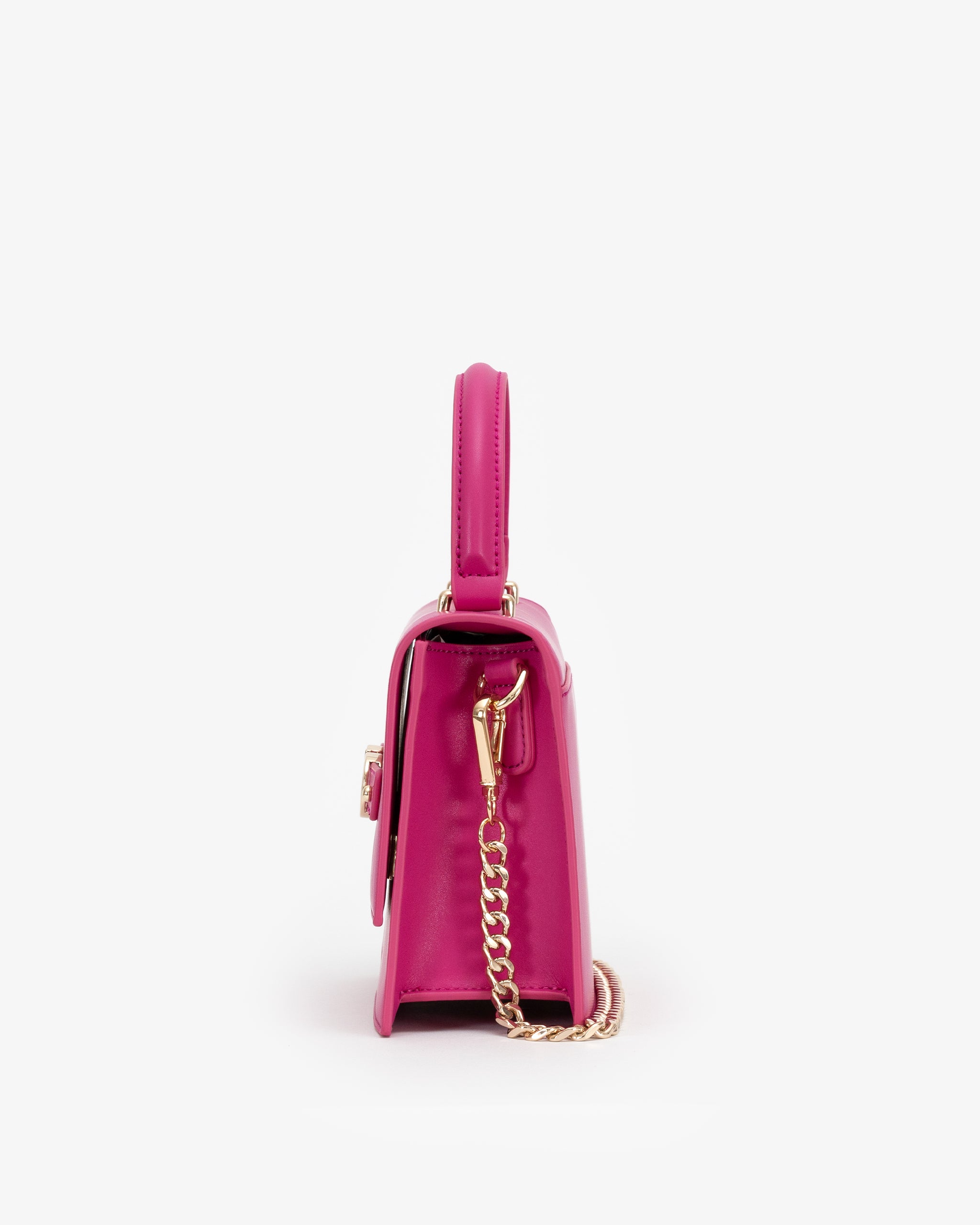 Evening Bag in Fuchsia with Personalised Hardware