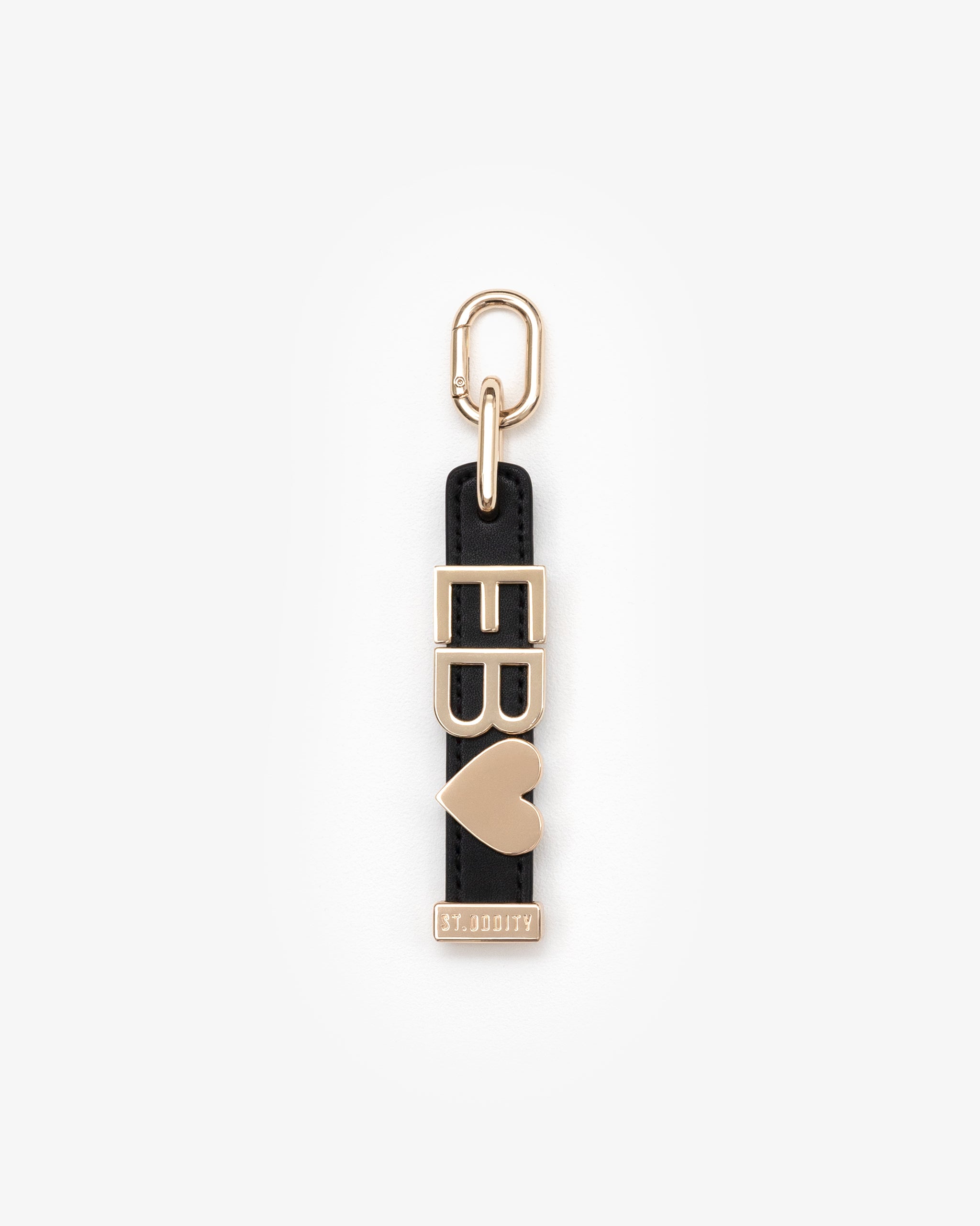 Charm in Black/Gold with Personalised Hardware