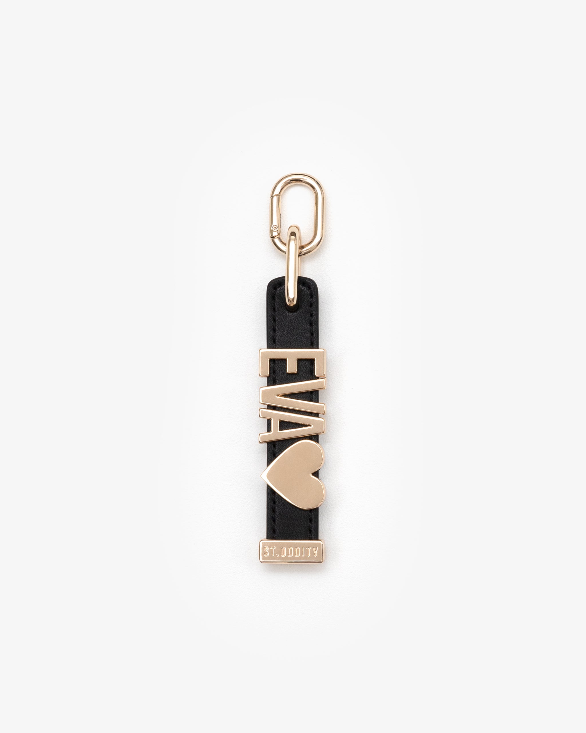 Charm in Black/Gold with Personalised Hardware