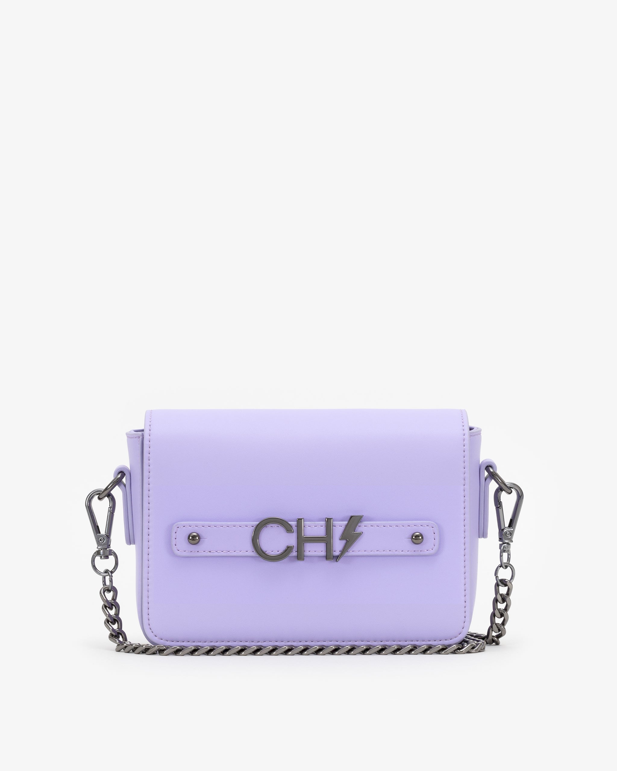 Crossbody Bag in Lavender with Personalised Hardware