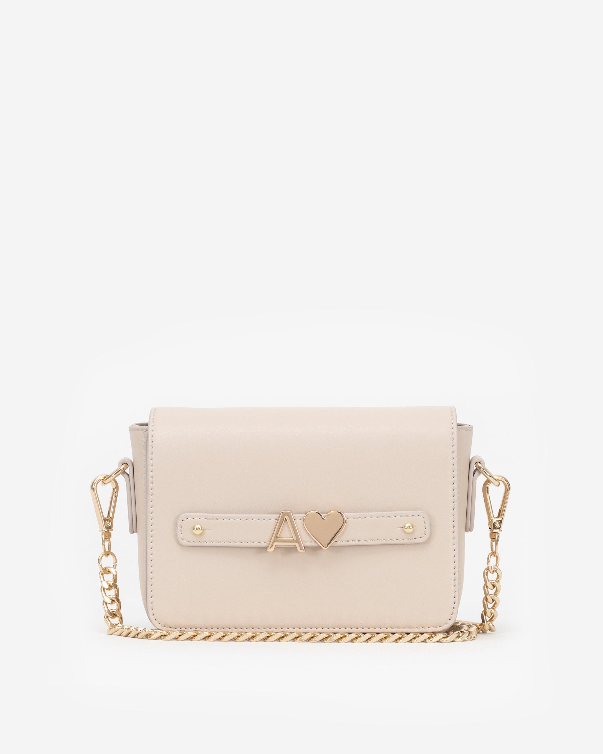 Crossbody Bag in Light Sand with Personalised Hardware