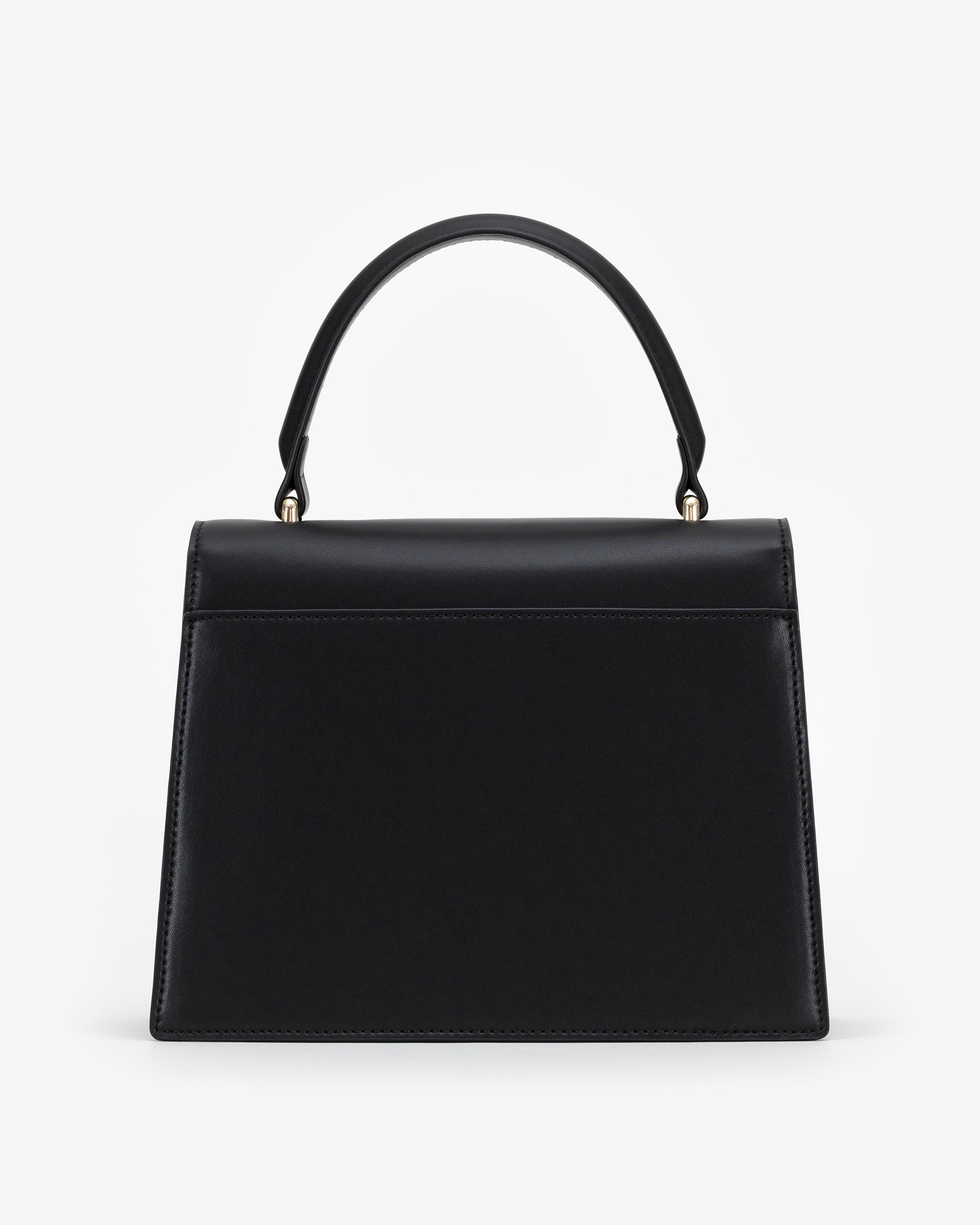 Large Evening Bag in Black/Gold with Personalised Hardware