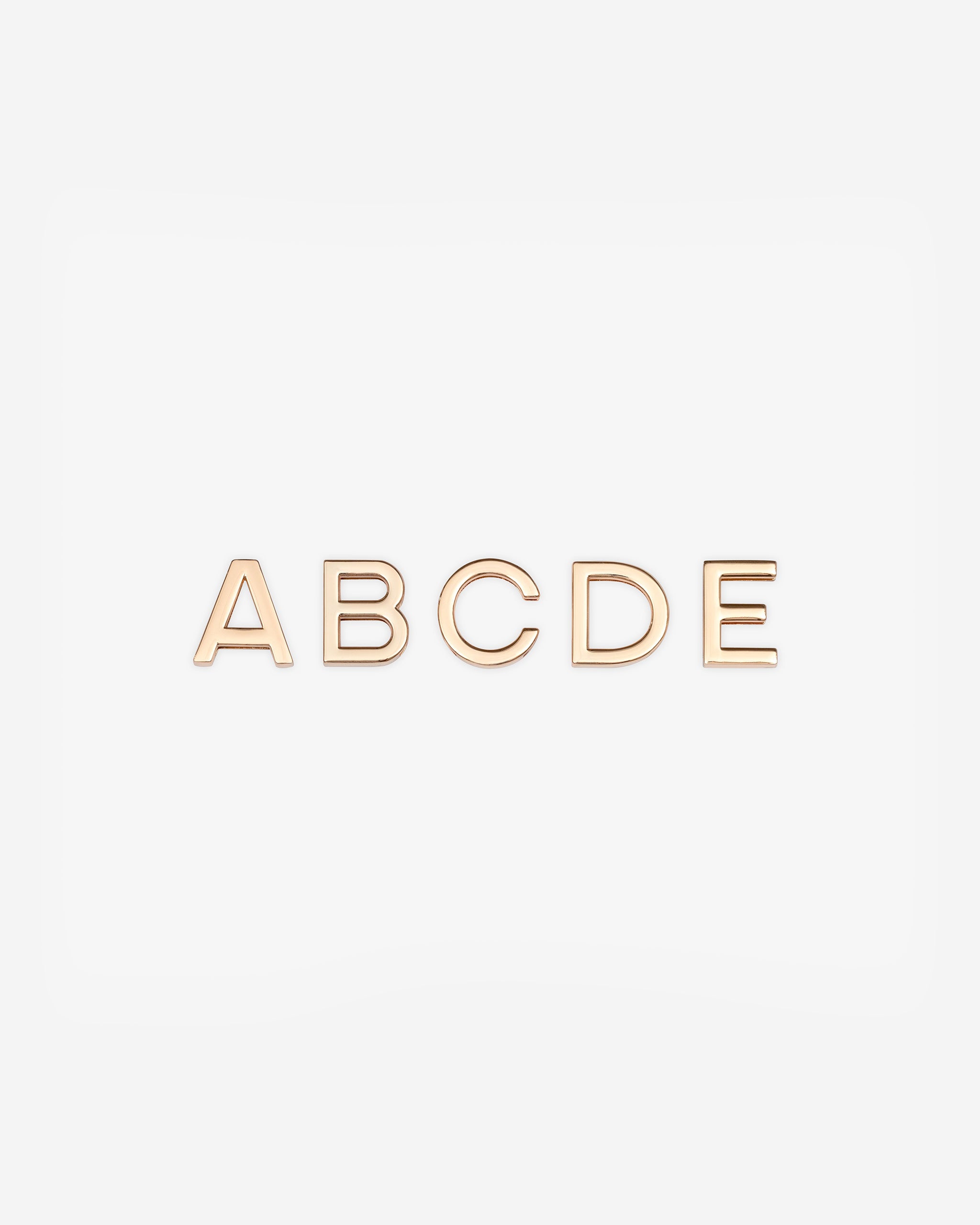 Set of 5 Large Letters or Symbols in Gold