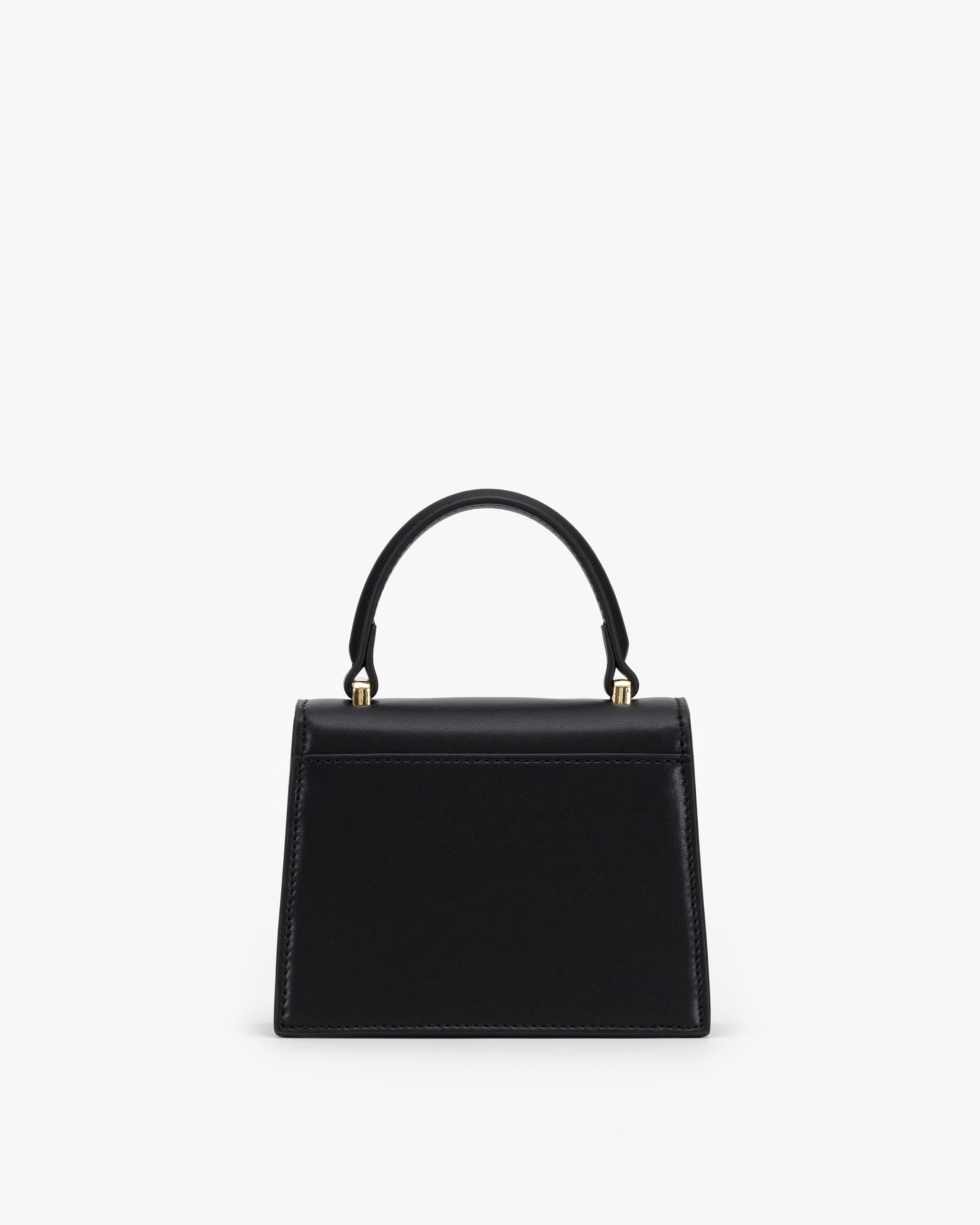 Mini Evening Bag in Black/Gold with Personalised Hardware