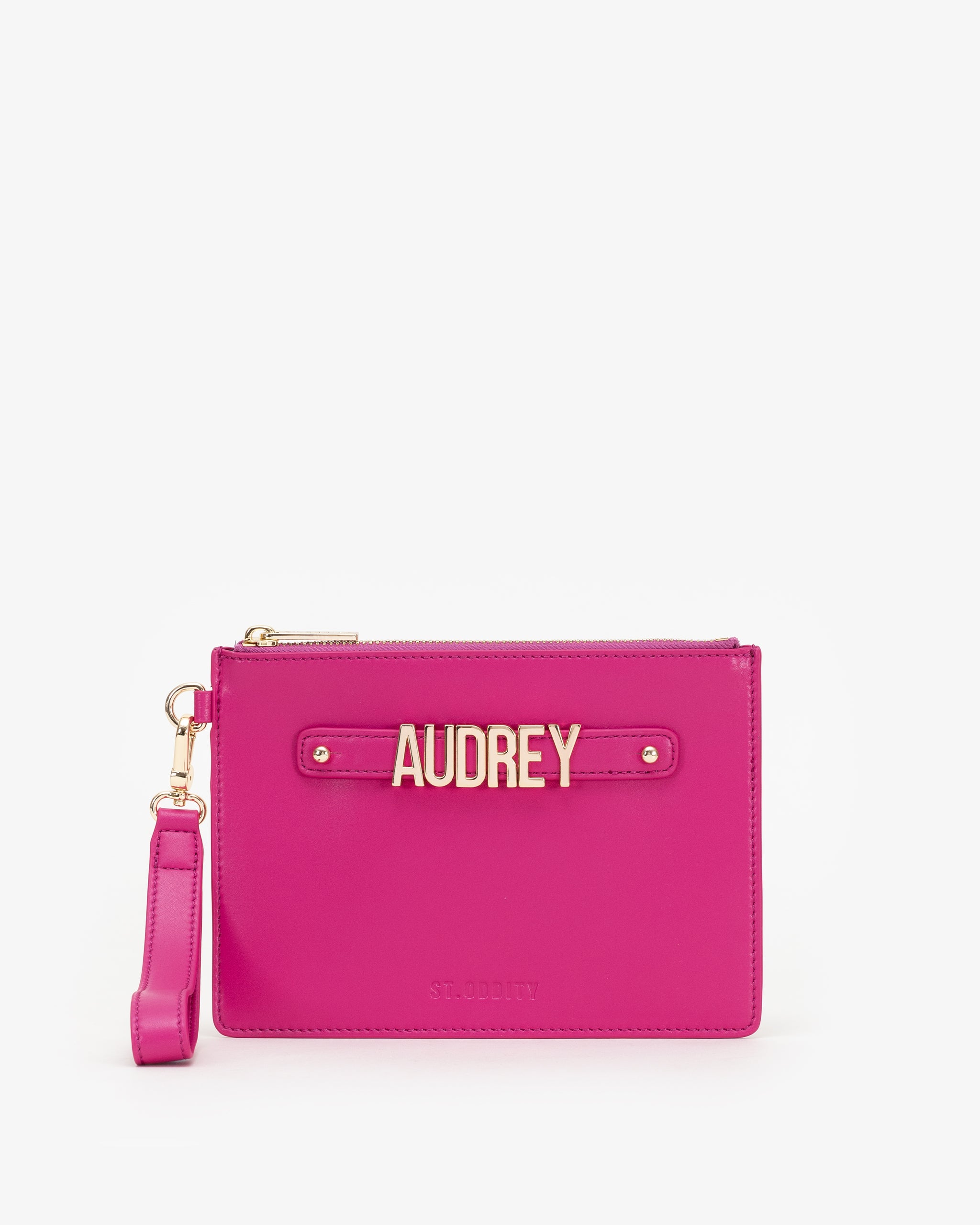 Pre-order (Mid-May): Classic Pouch in Fuchsia with Personalised Hardware