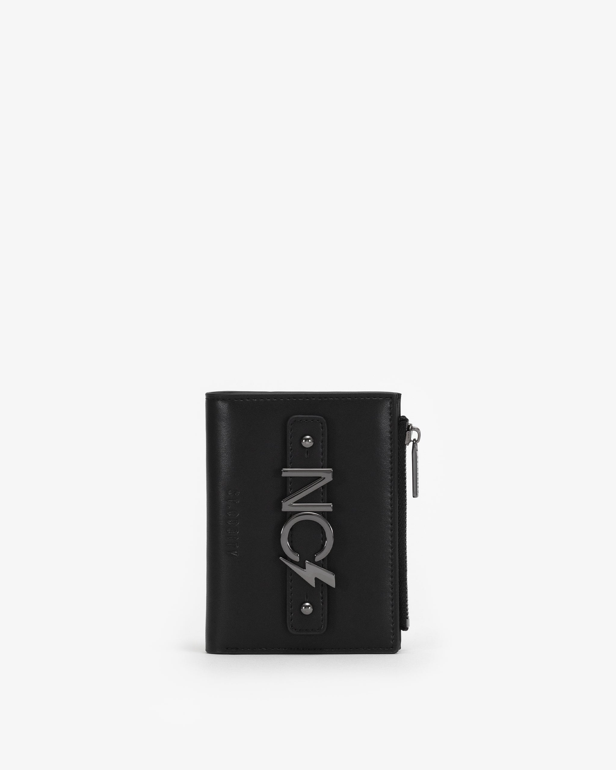 Wallet in Black/Gunmetal with Personalised Hardware