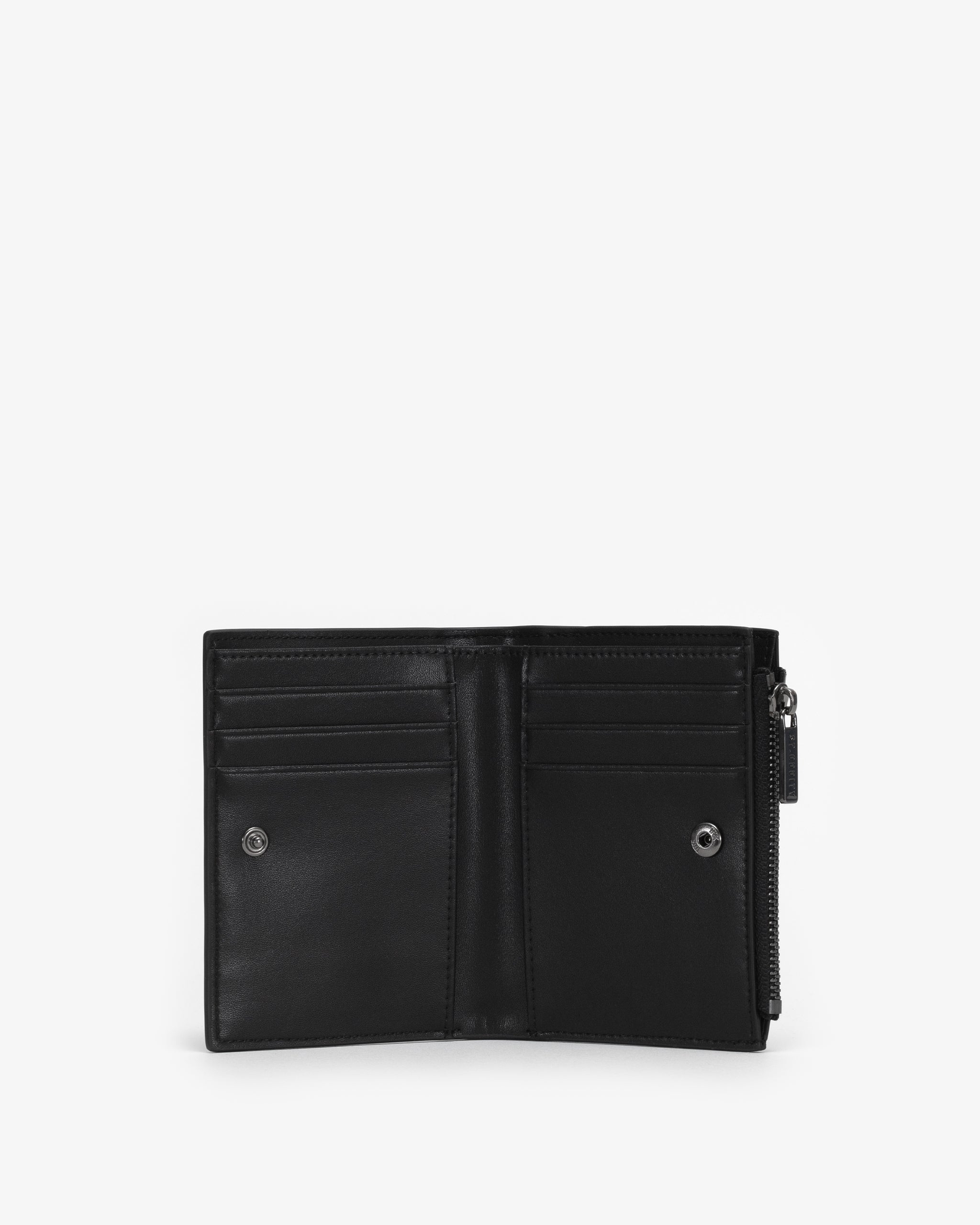 Wallet in Black/Gunmetal with Personalised Hardware