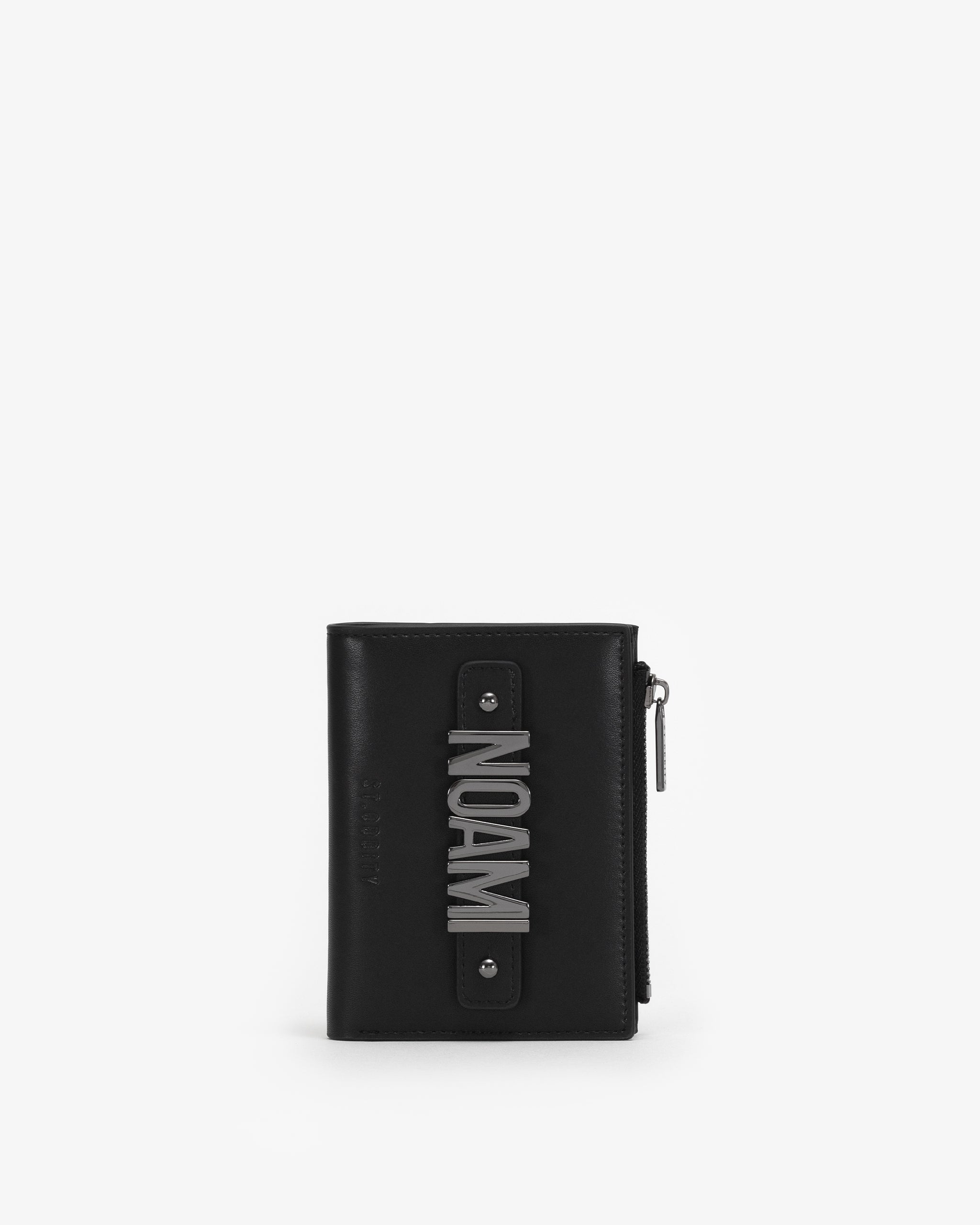 Wallet in Black/Gunmetal with Personalised Hardware