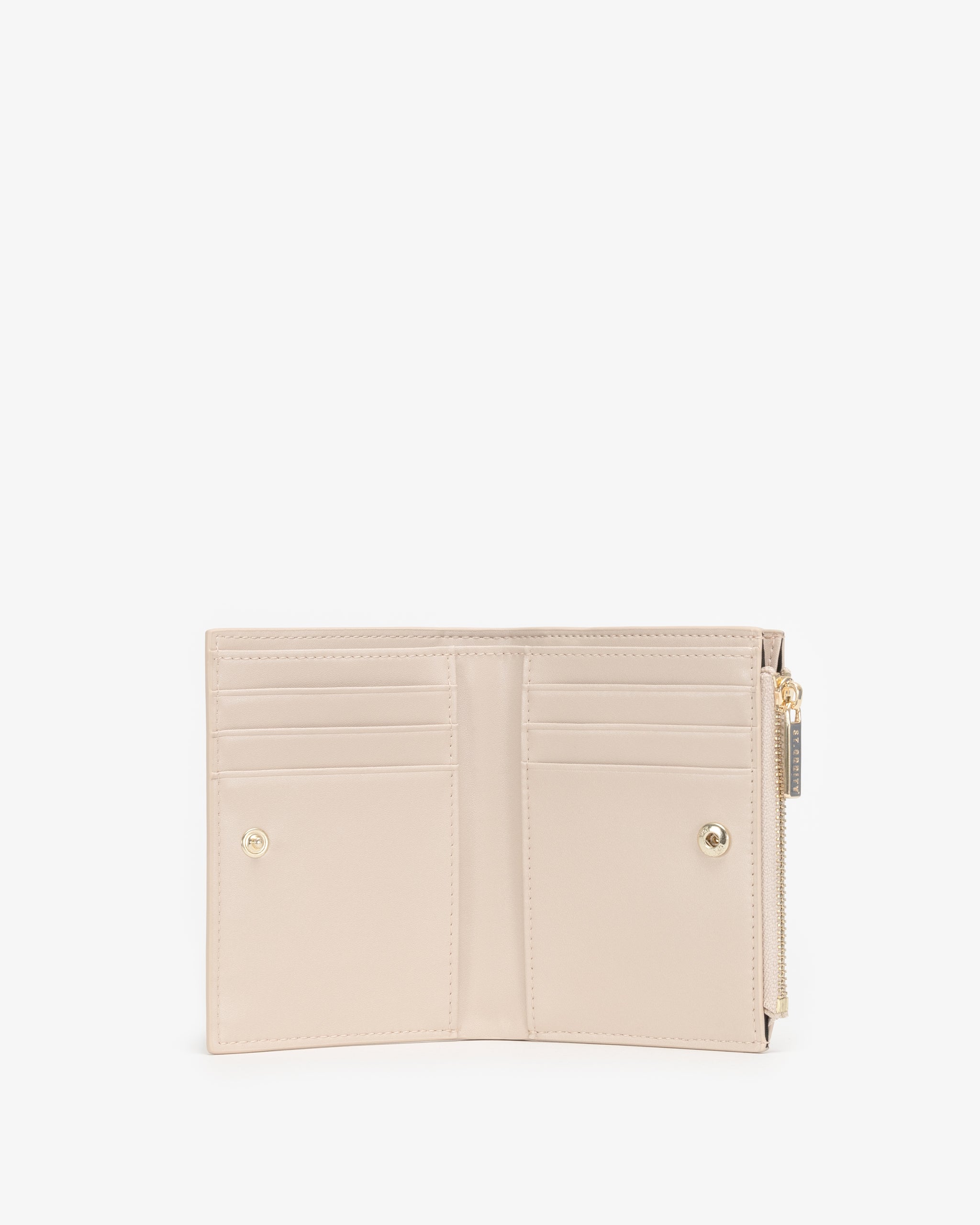 Wallet in Light Sand with Personalised Hardware