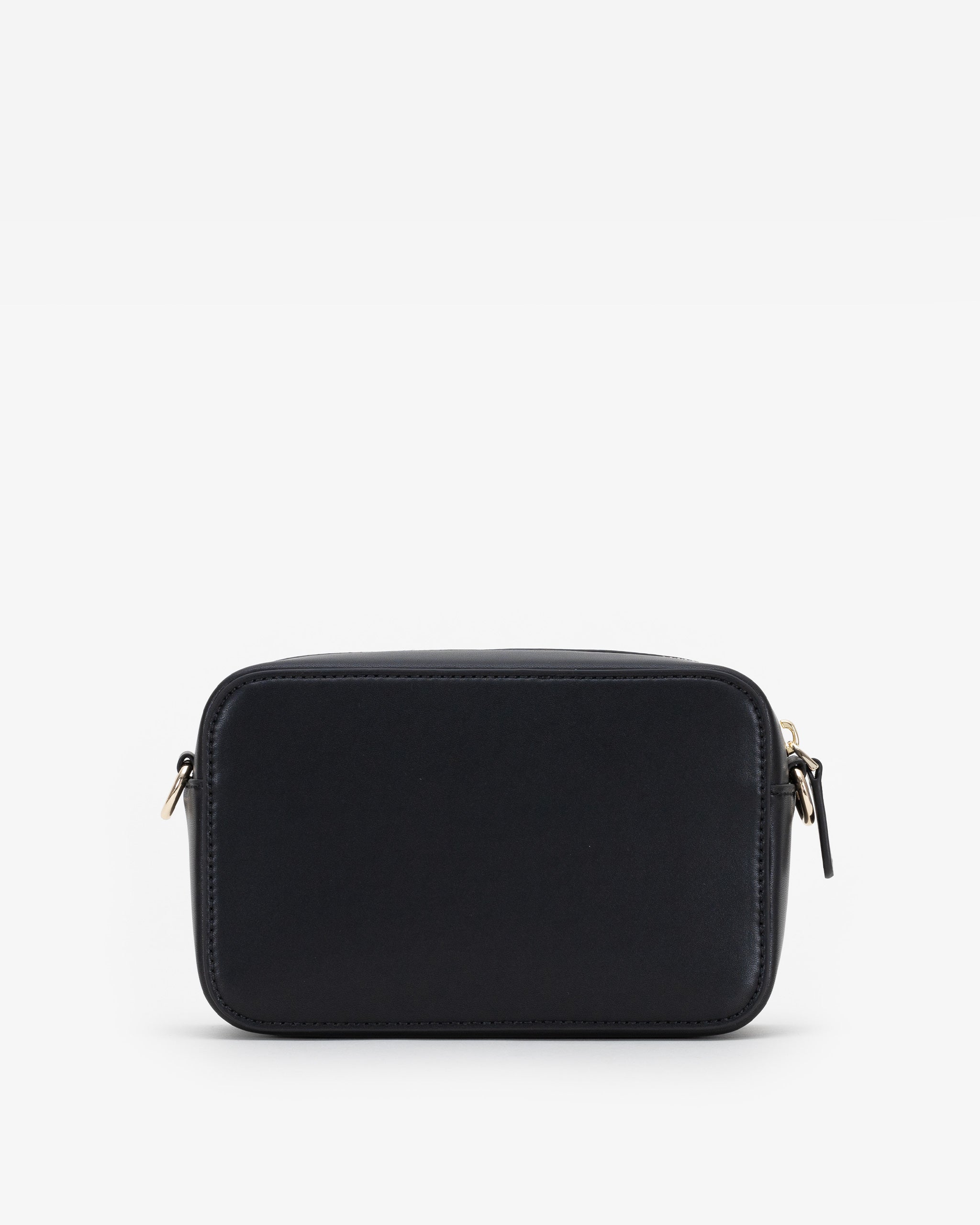 Pre-order (Late February): Zip Crossbody Bag in Black/Gold with Personalised Hardware